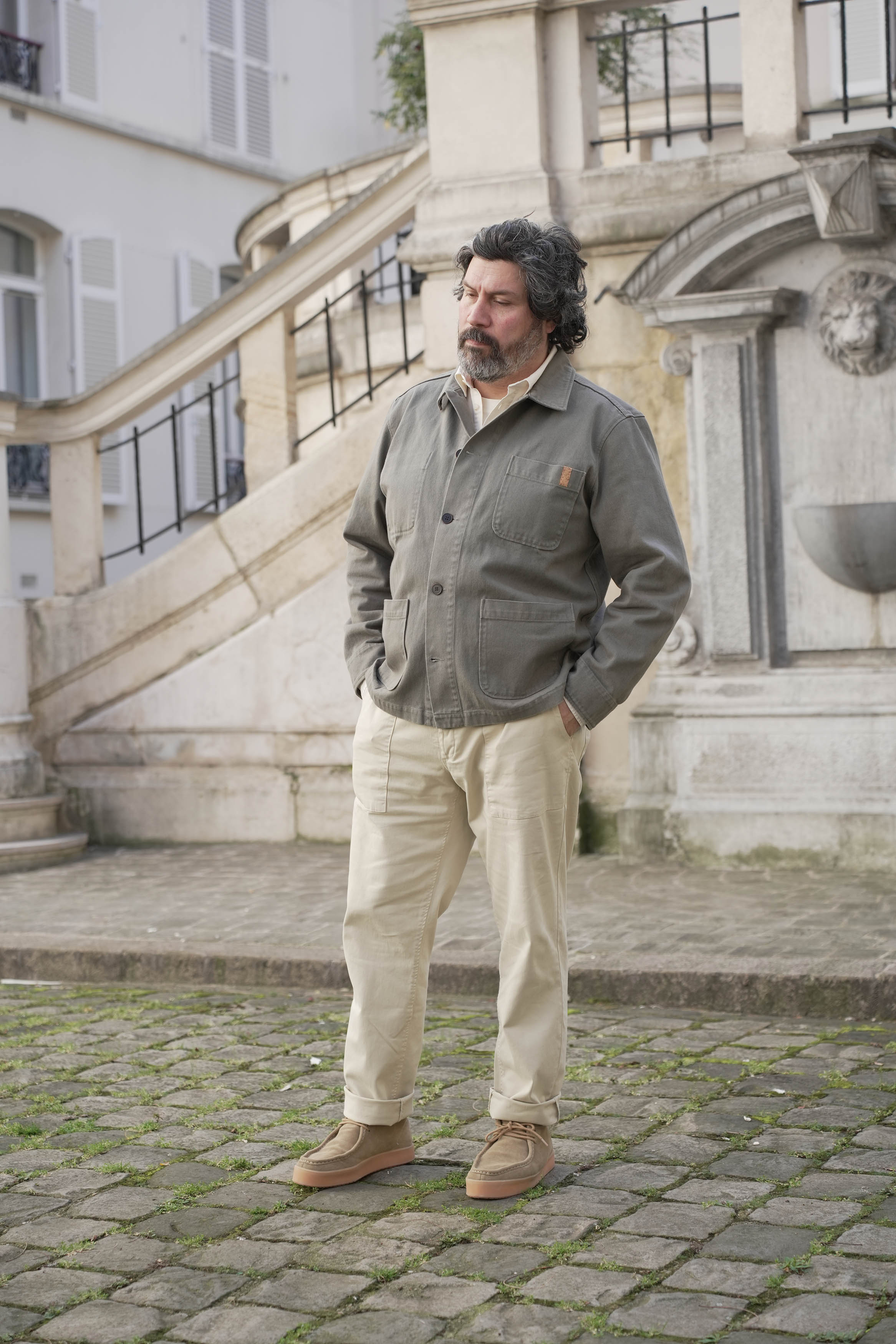 PANTALON DE TRAVAIL - BEIGE SABLE | BOULI -