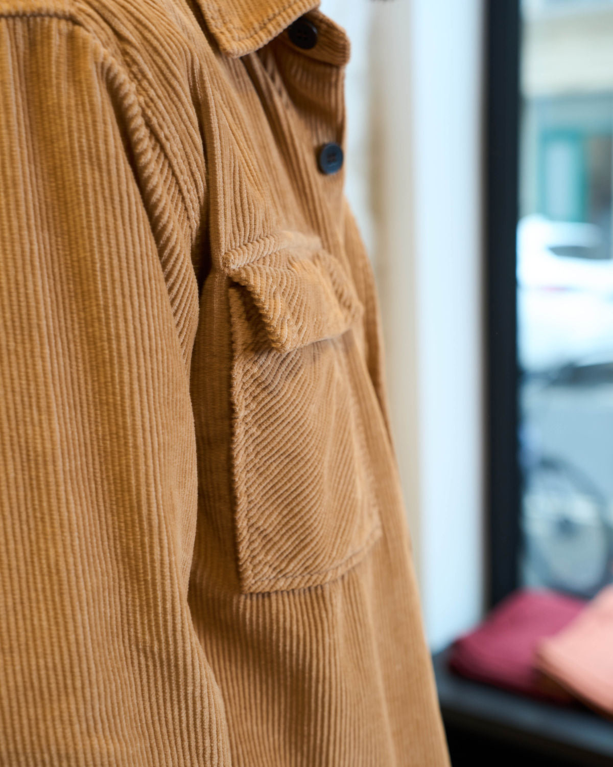 CHEMISE VELOURS CAMEL | EDWIN
