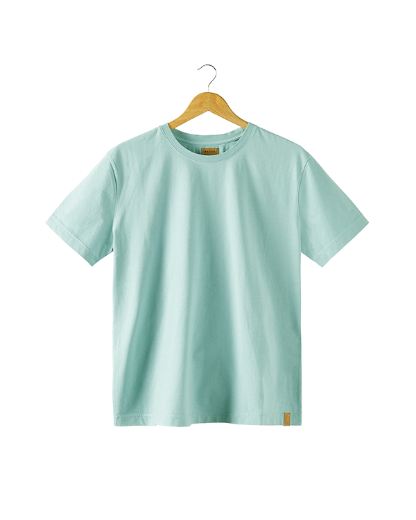 T-SHIRT UNI VERT GRANIT | BRUCE -