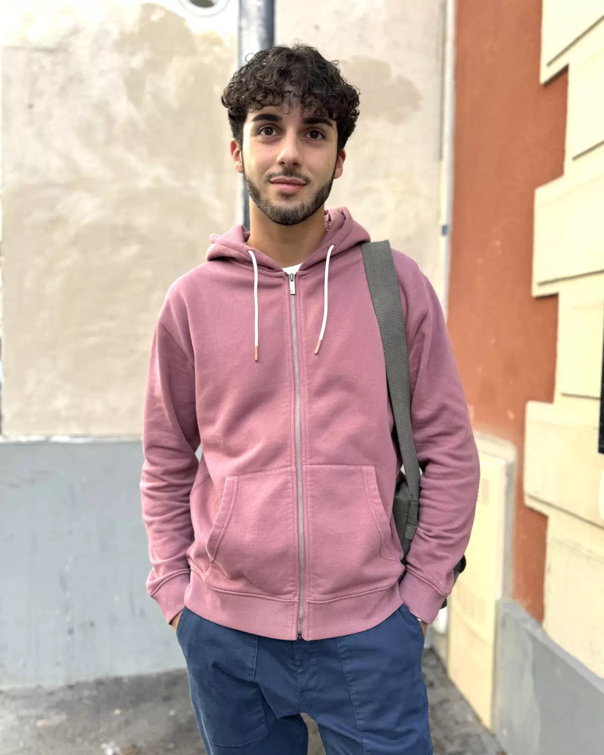 HOODIE ZIPPÉ ROSE RAISIN | VITAS -