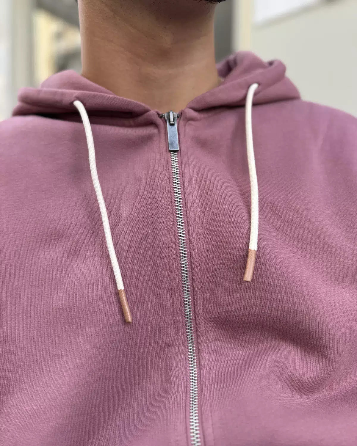 HOODIE ZIPPÉ ROSE RAISIN | VITAS -