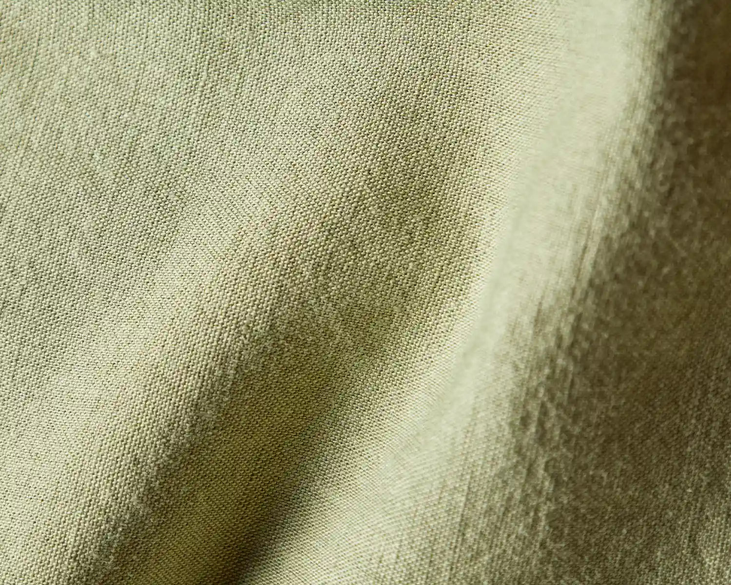 Chemise oxford vert - focus matière
