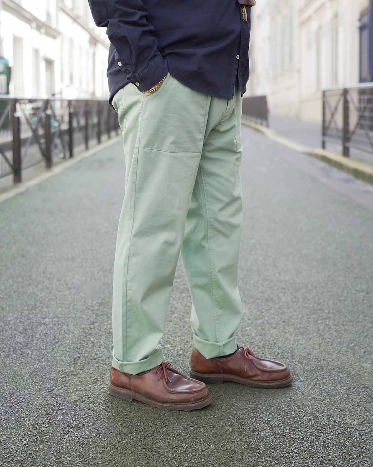 PANTALON DE TRAVAIL - VERT AMANDE | BOULI