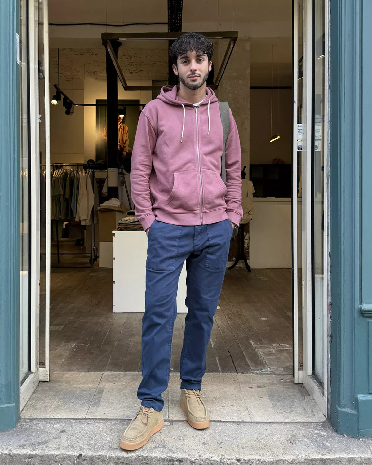 Pantalon worker navy