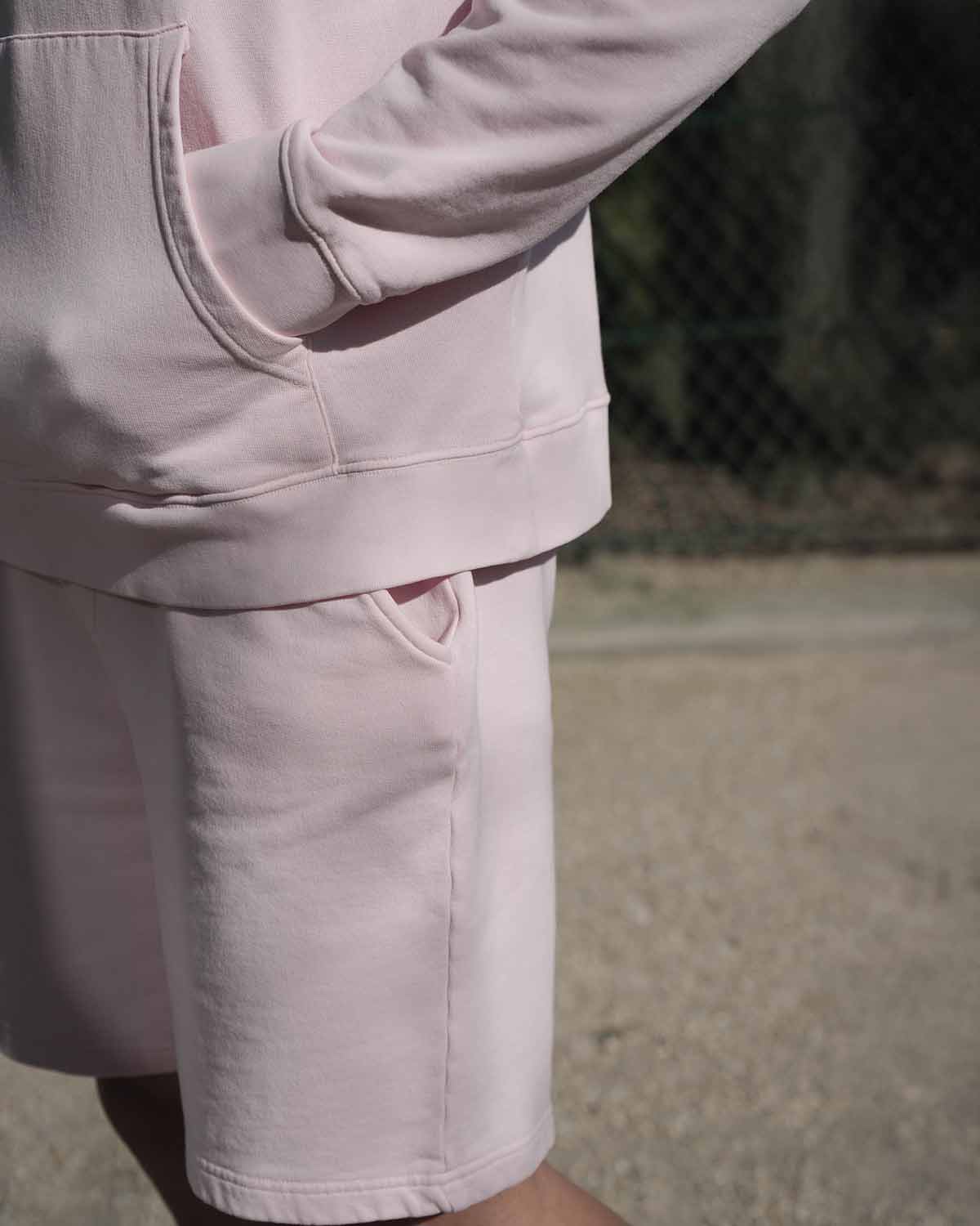 Focus coupe Short rose en coton