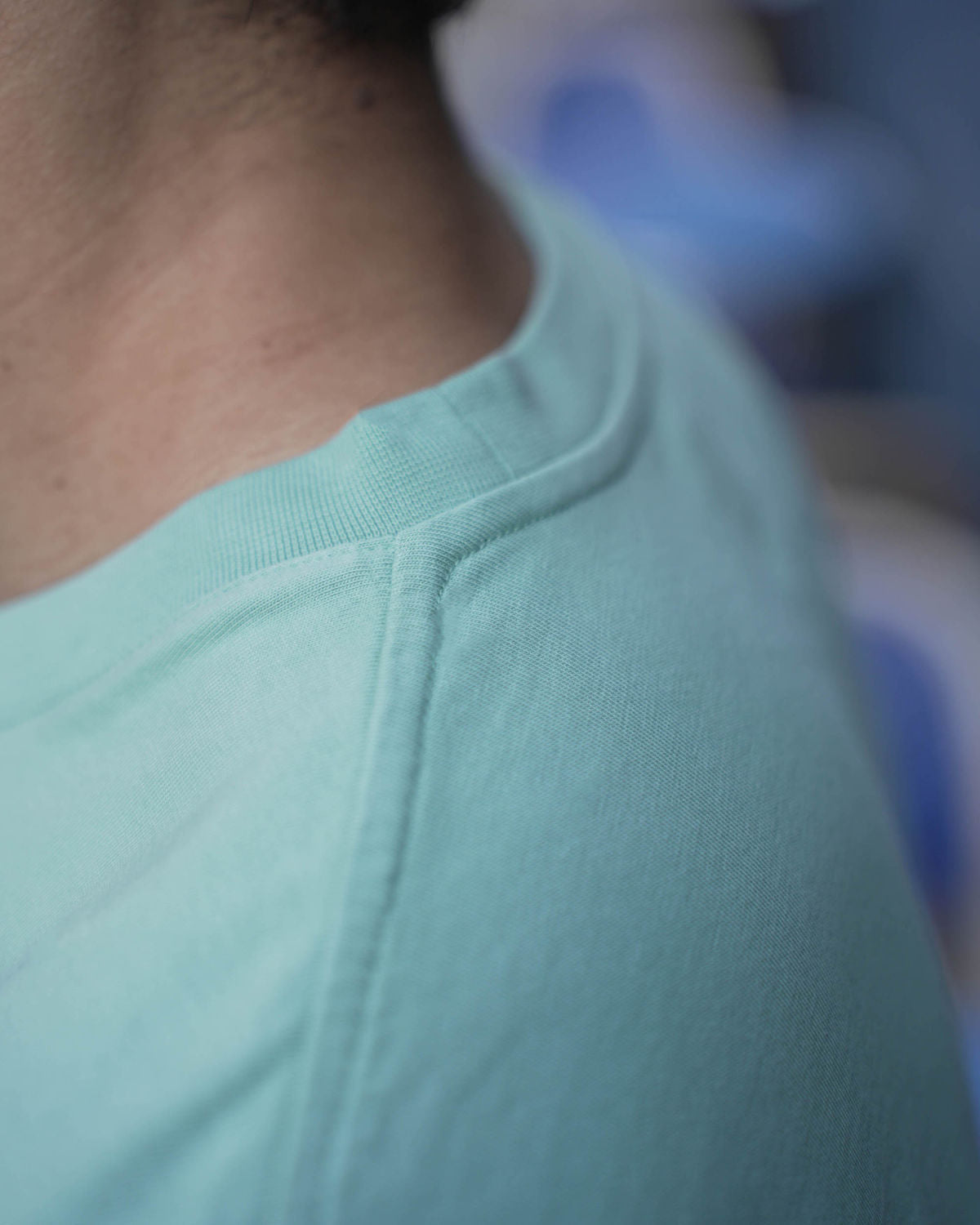 T-SHIRT UNI VERT GRANIT | BRUCE -