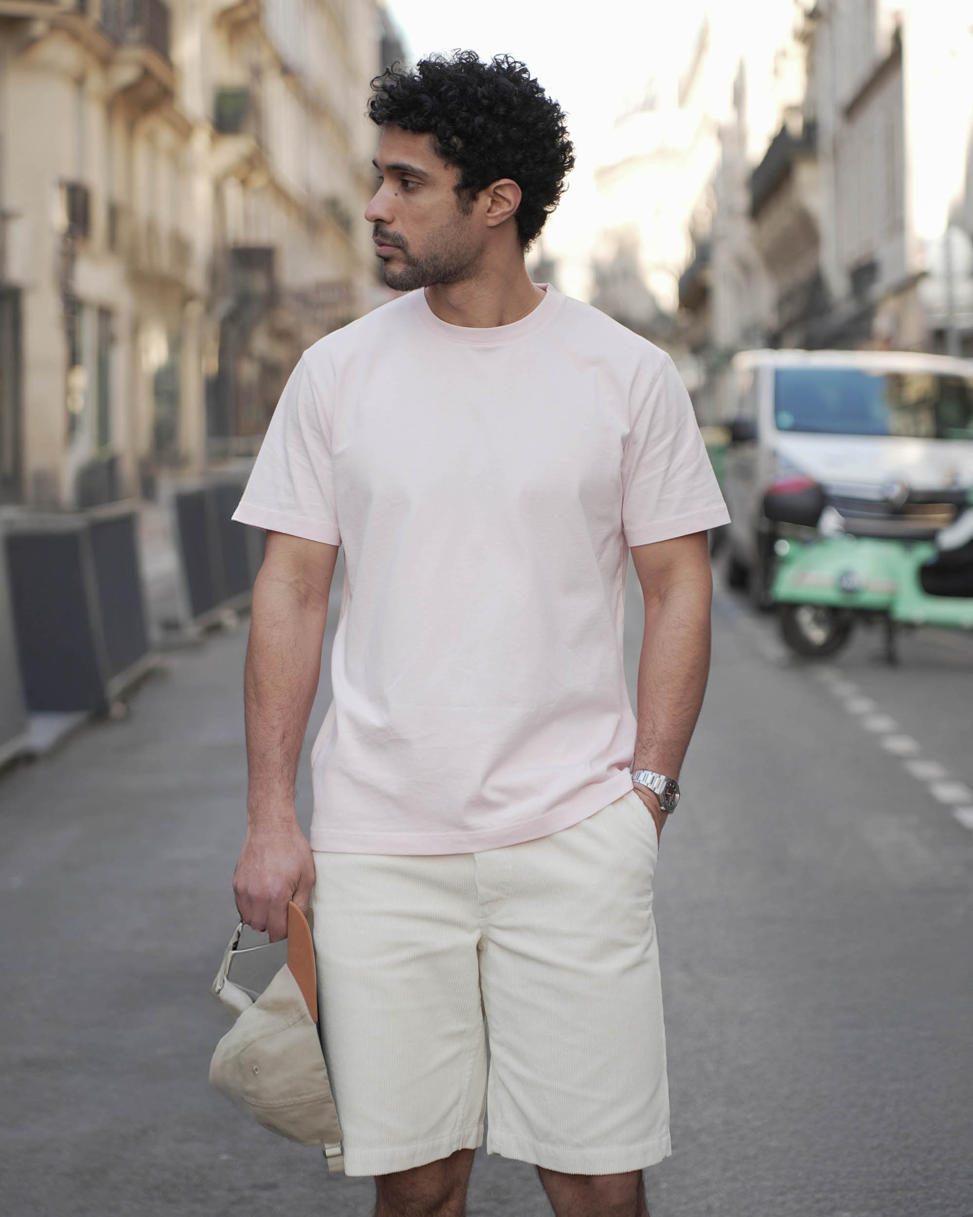 T-SHIRT UNI ROSE PARADIS | BRUCE