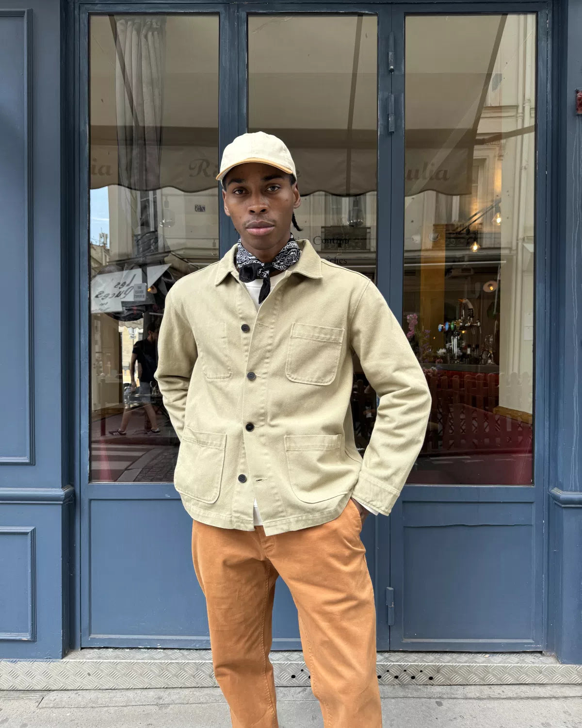 veste de travail vert aloe