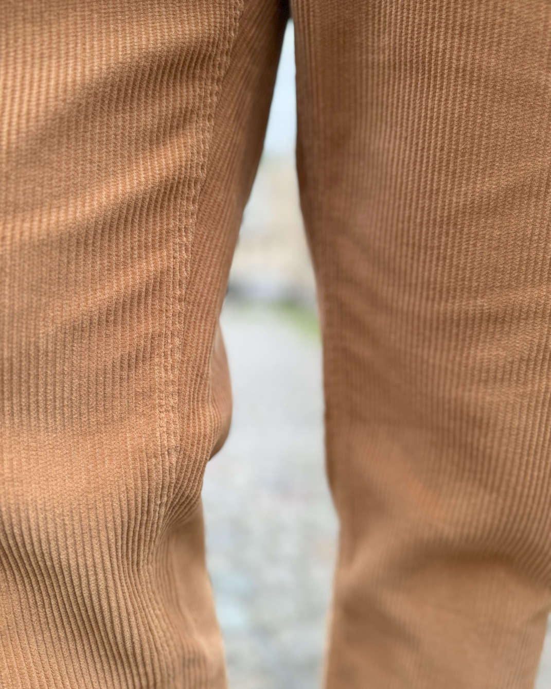 Zoom Pantalon Velours camel