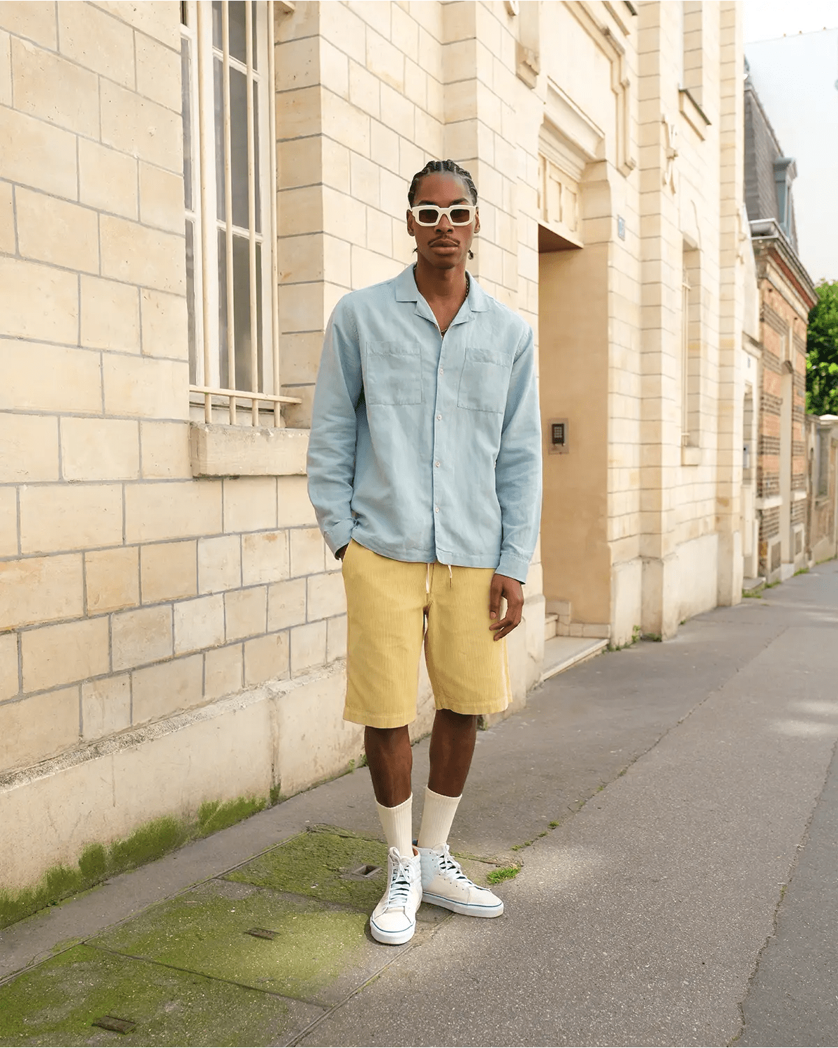 BERMUDA BEIGE CHANVRE | DUSTIN - Basus