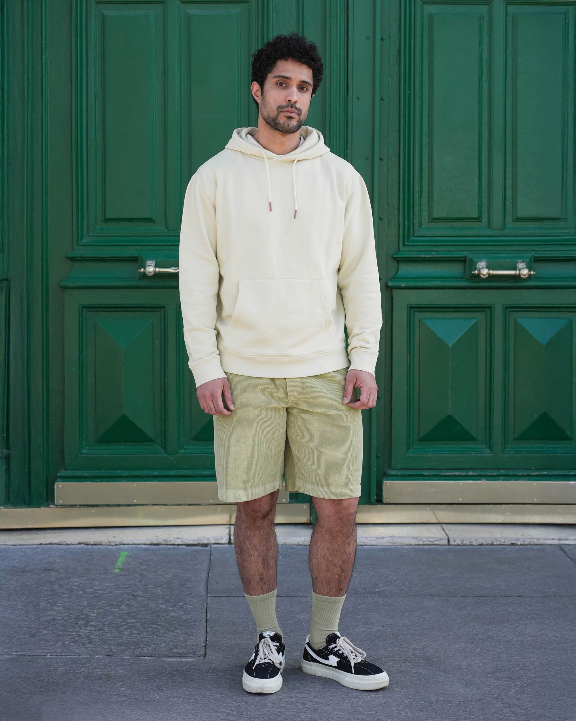 Bermuda velours vert dustin