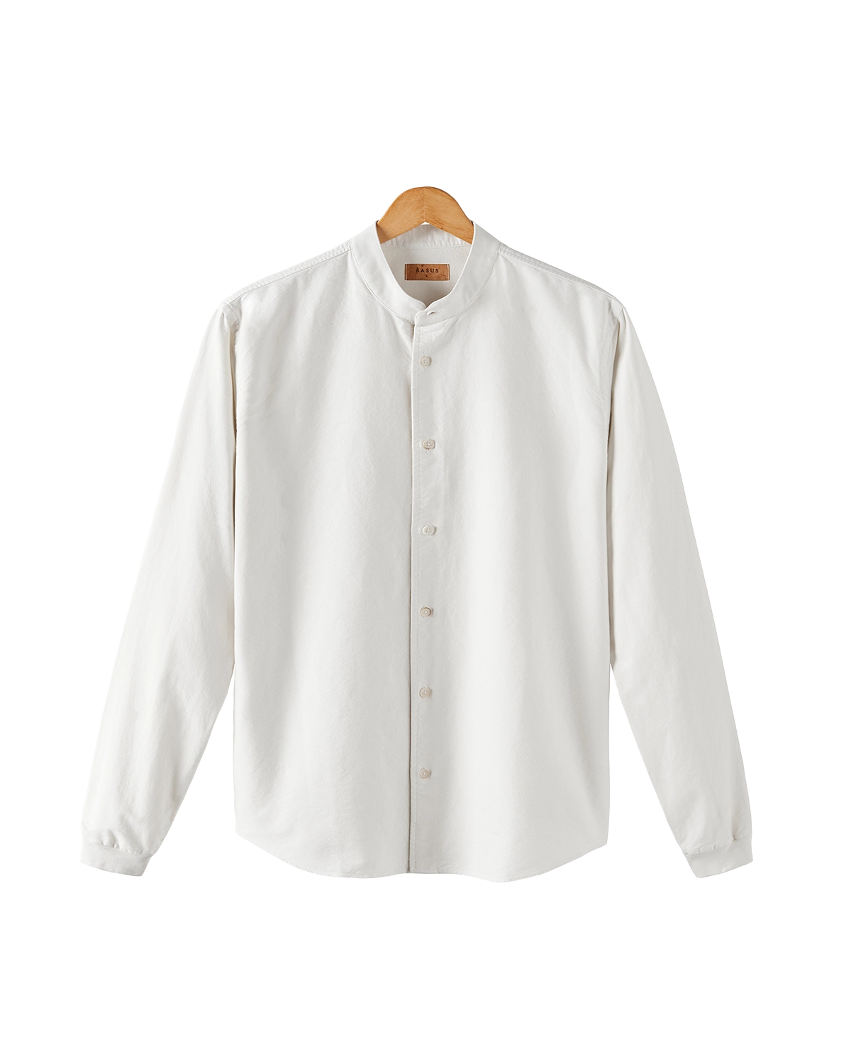Chemise Col Officier Blanche BASUS