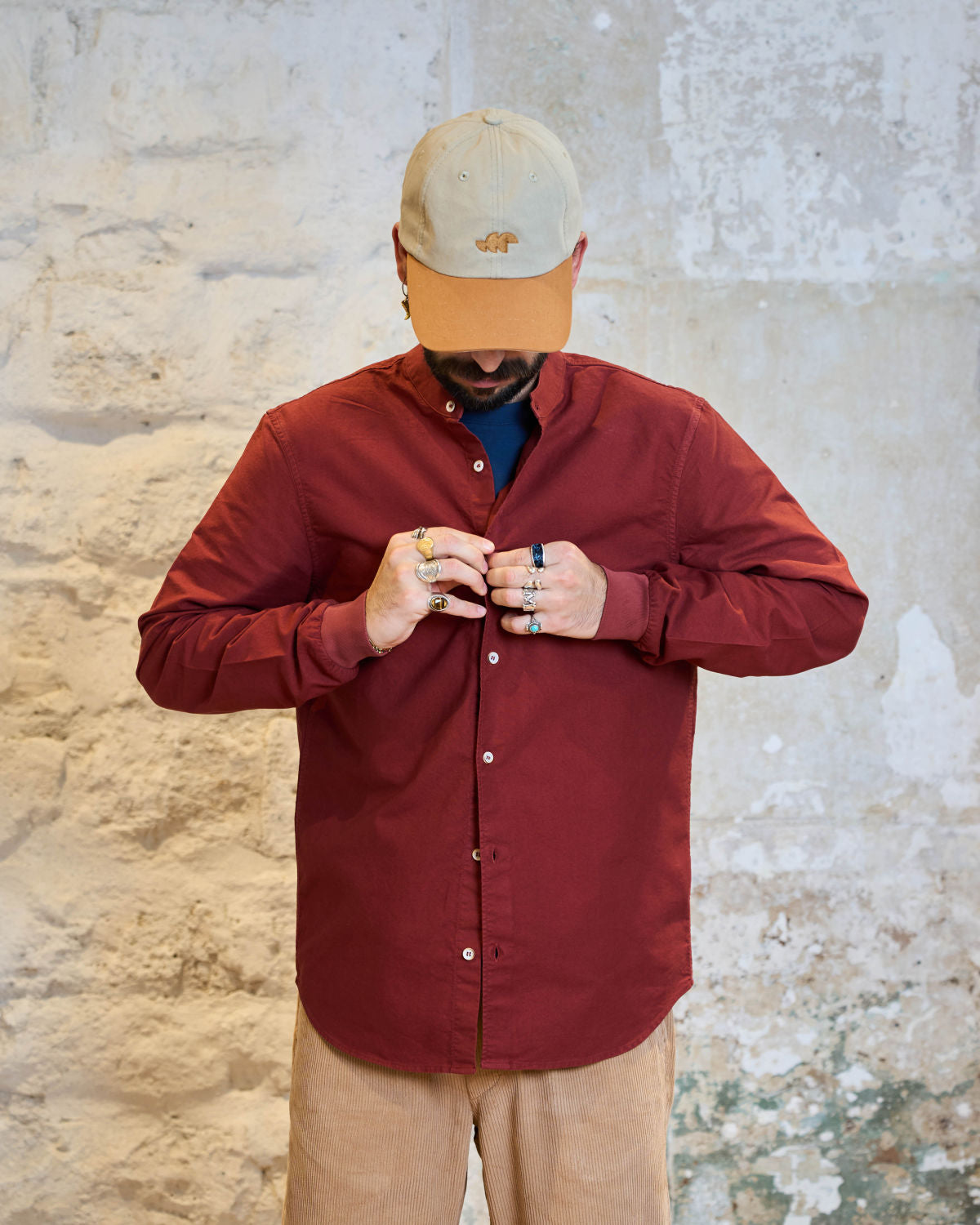 CHEMISE COL OFFICIER BORDEAUX | JAY -