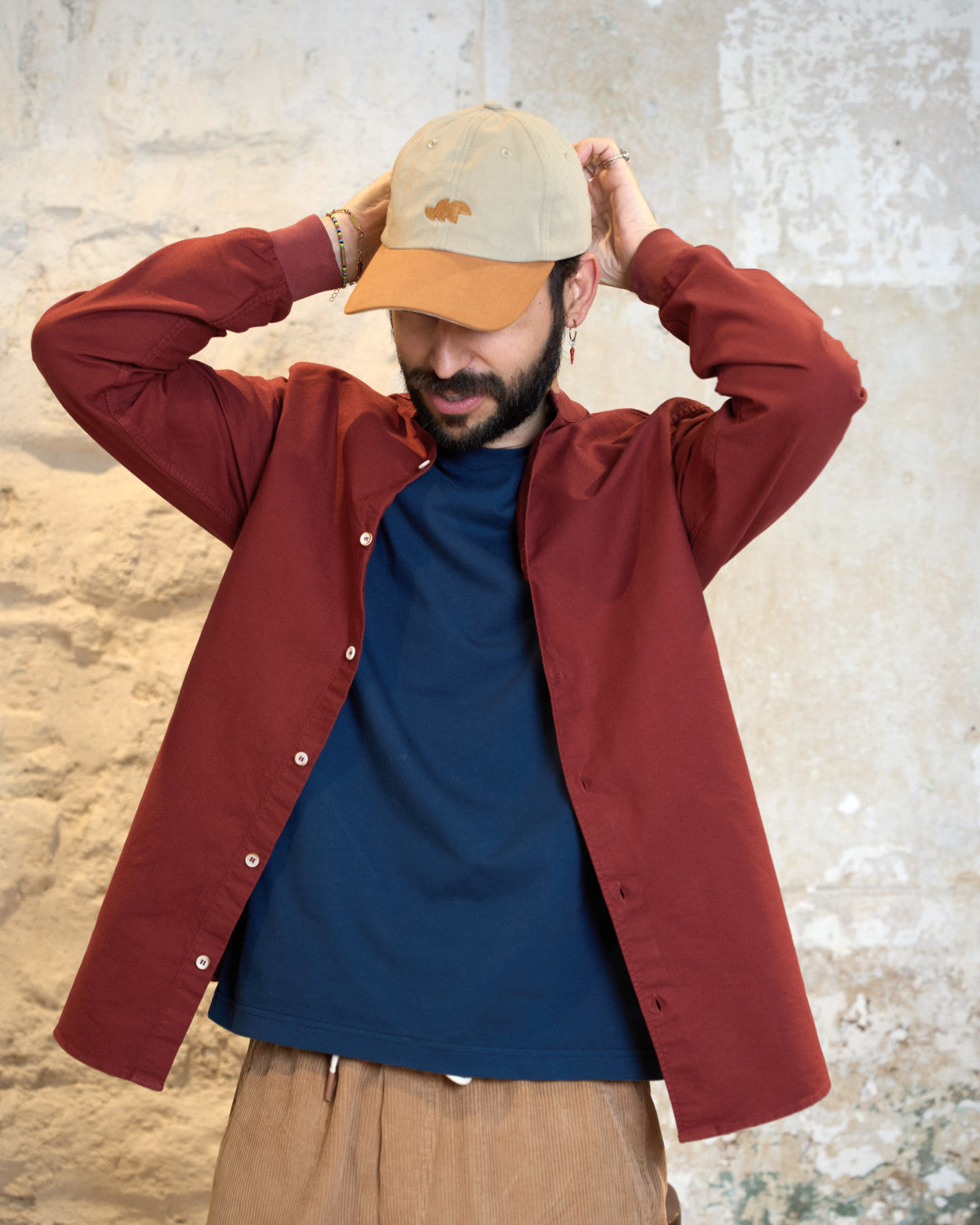 CHEMISE COL OFFICIER BORDEAUX | JAY -