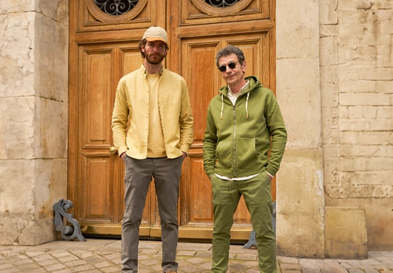 chemise oxford james jaune chanvre