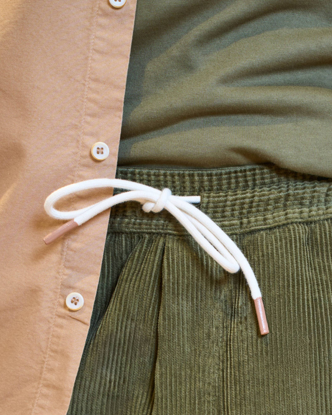 PANTALON VELOURS VERT OLIVE | CHILLER