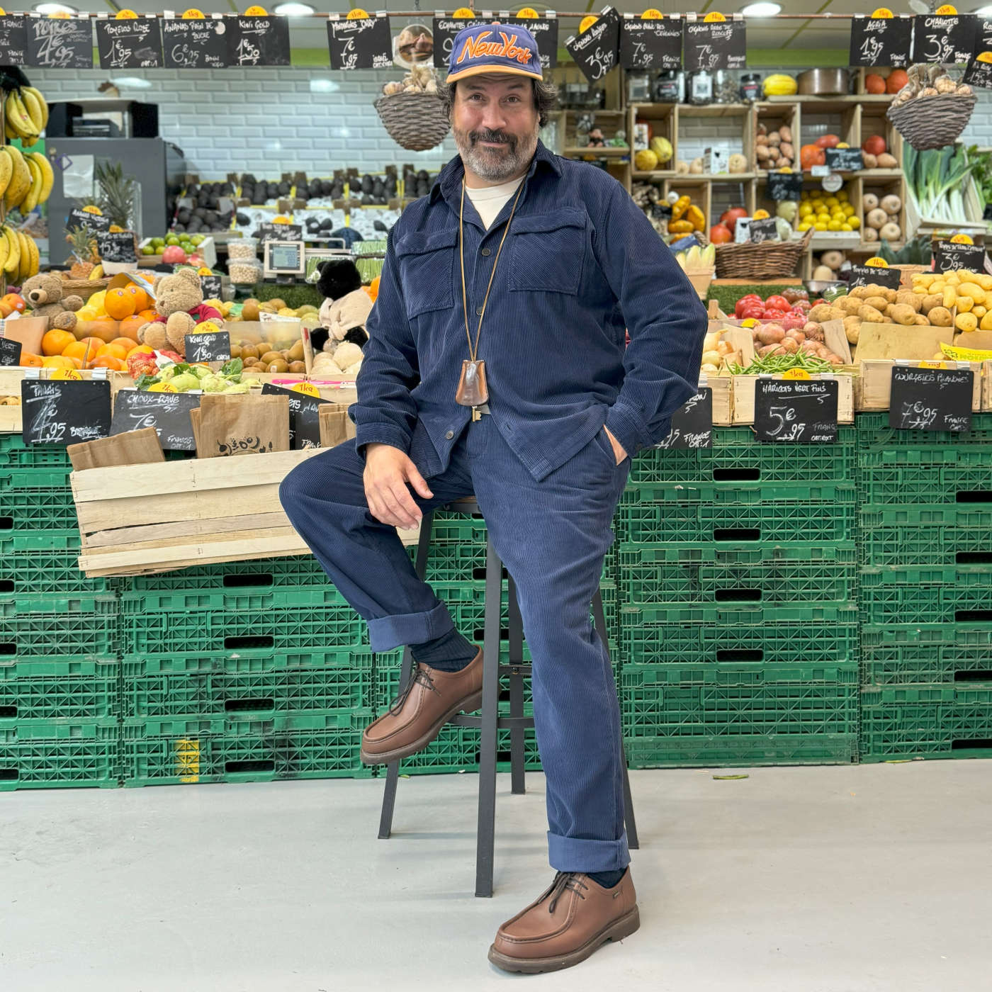 Mannequin Basus en ensemble velours