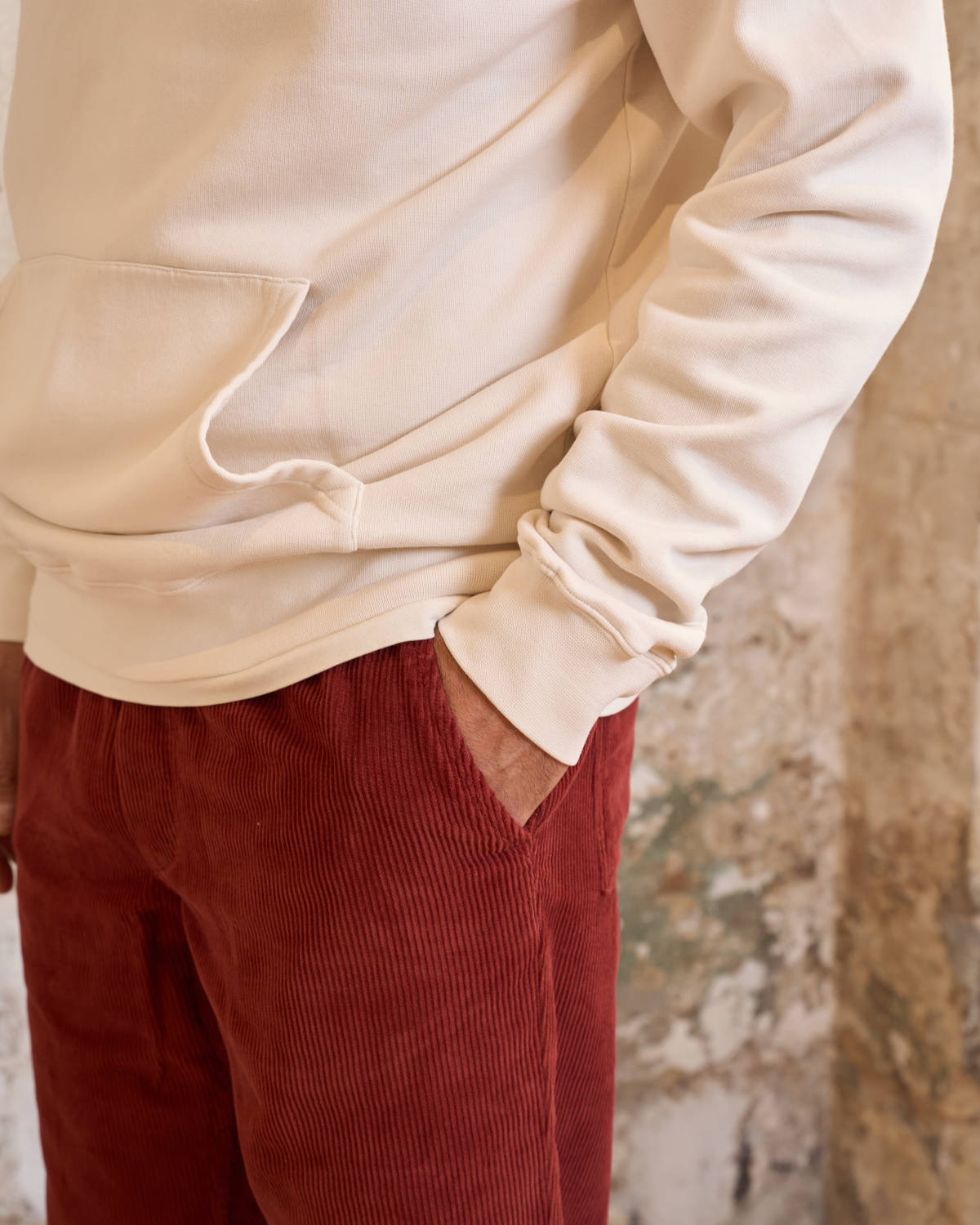 HOODIE BLANC CASSE | MATTHIAS -