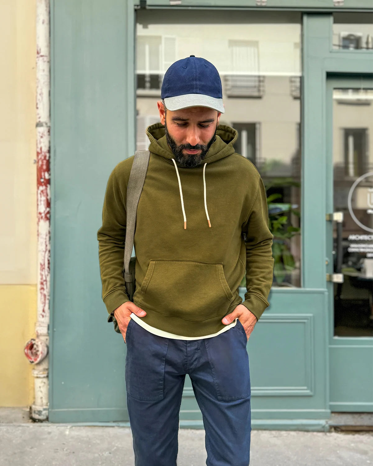 HOODIE VERT OLIVE | MATTHIAS -
