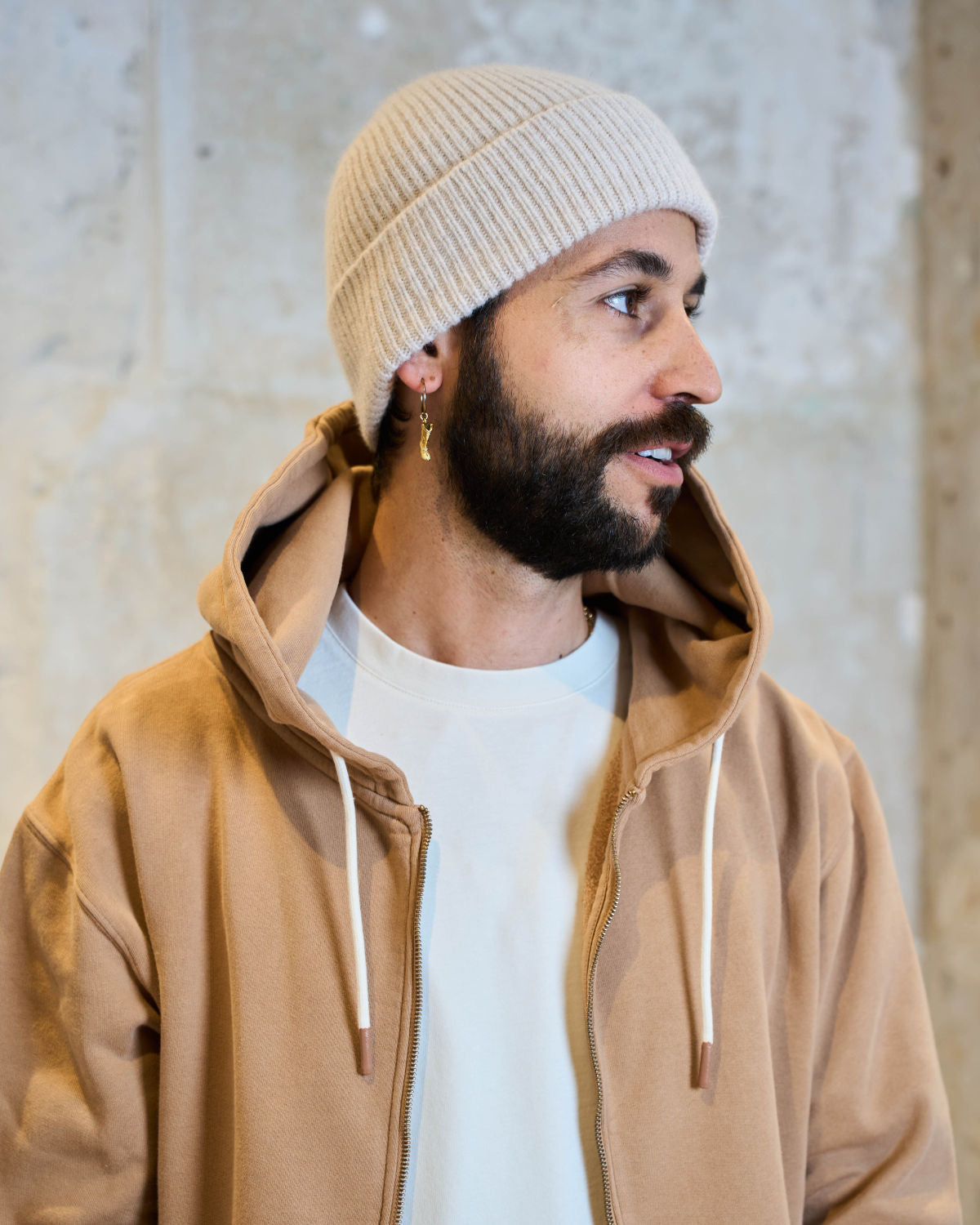 HOODIE ZIPPÉ CAMEL | VITAS -