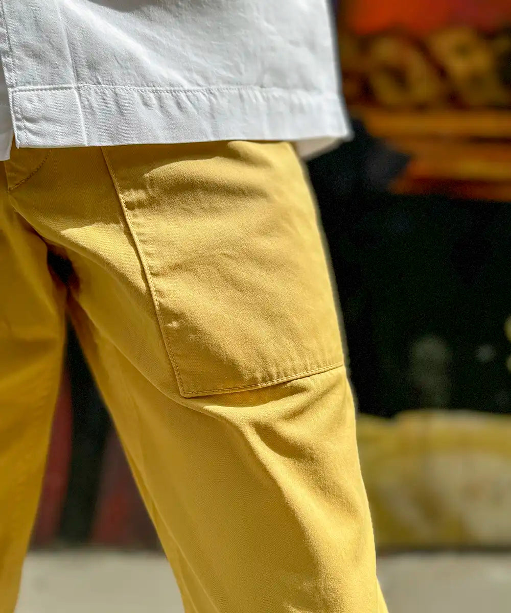 PANTALON WORKER JAUNE