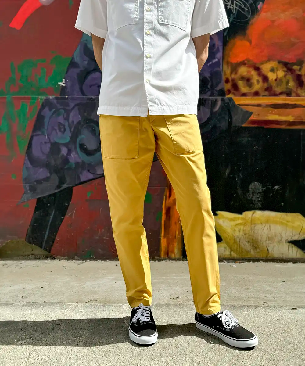 PANTALON WORKER JAUNE