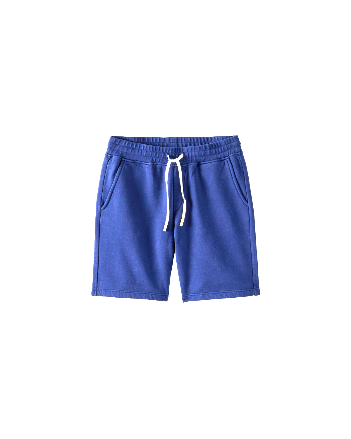 Short bleu indigo en coton