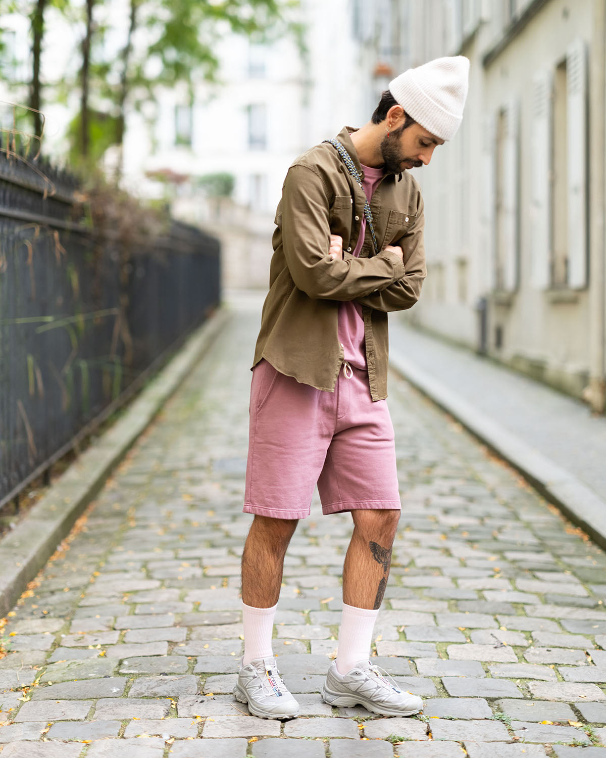 Short long rose en coton | Basus
