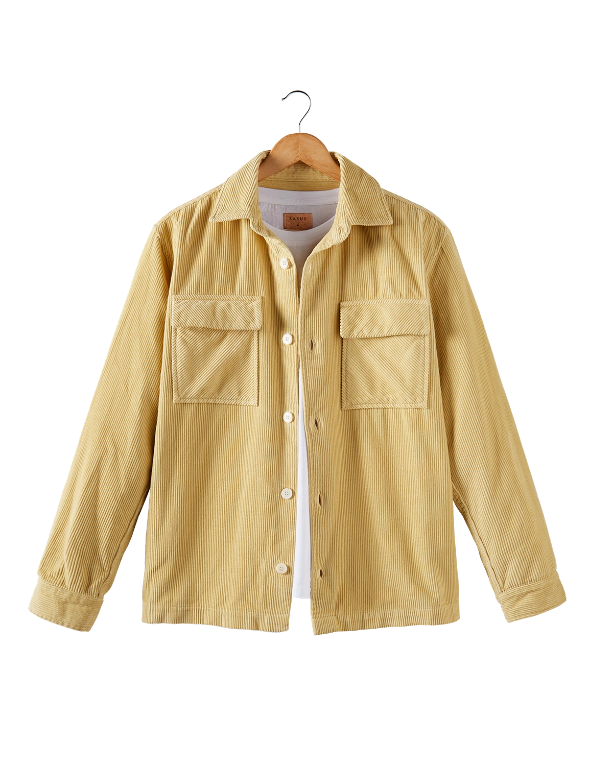 surchemise beige en velours - packshot