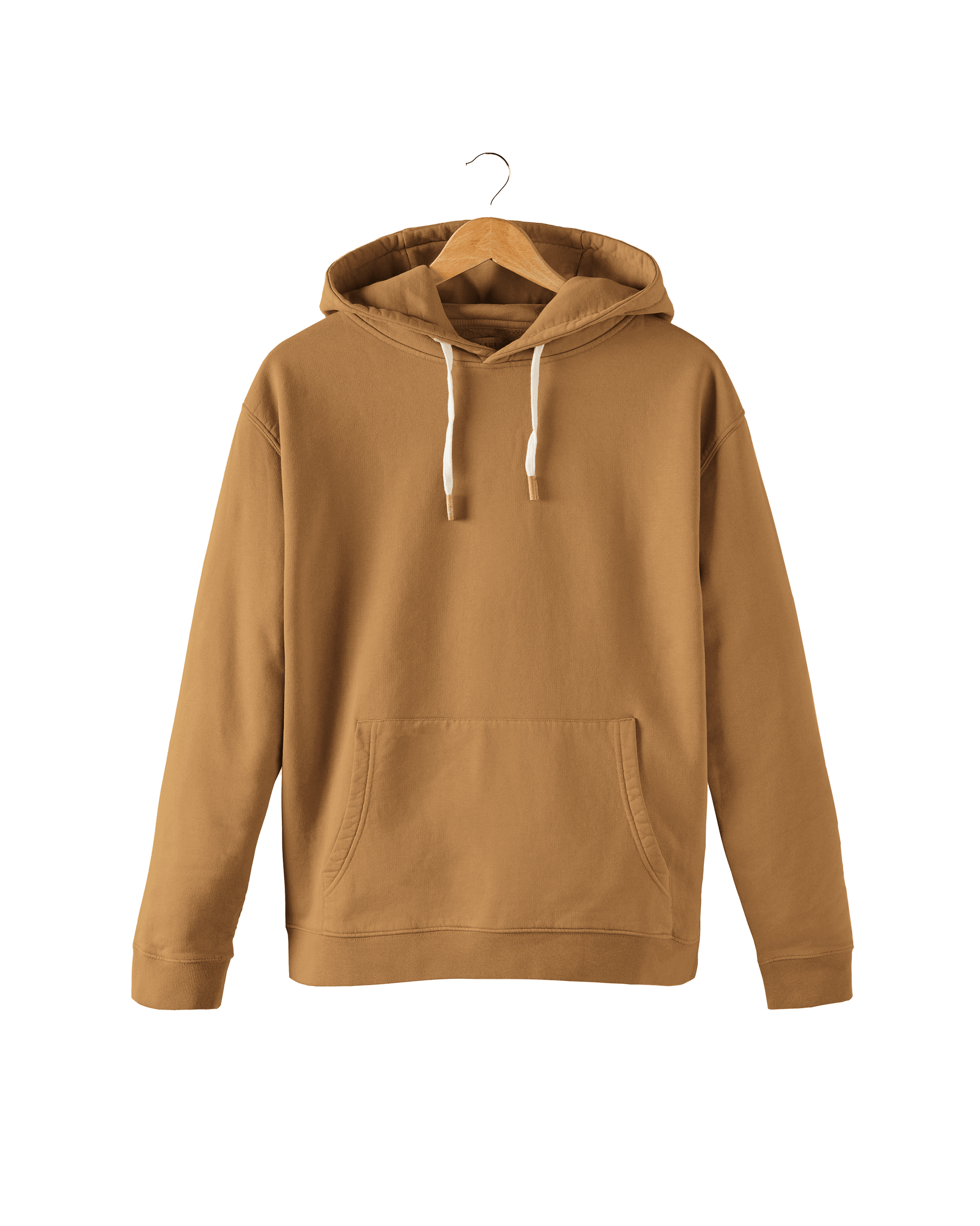 Manteau à capuche style sweat - Camel