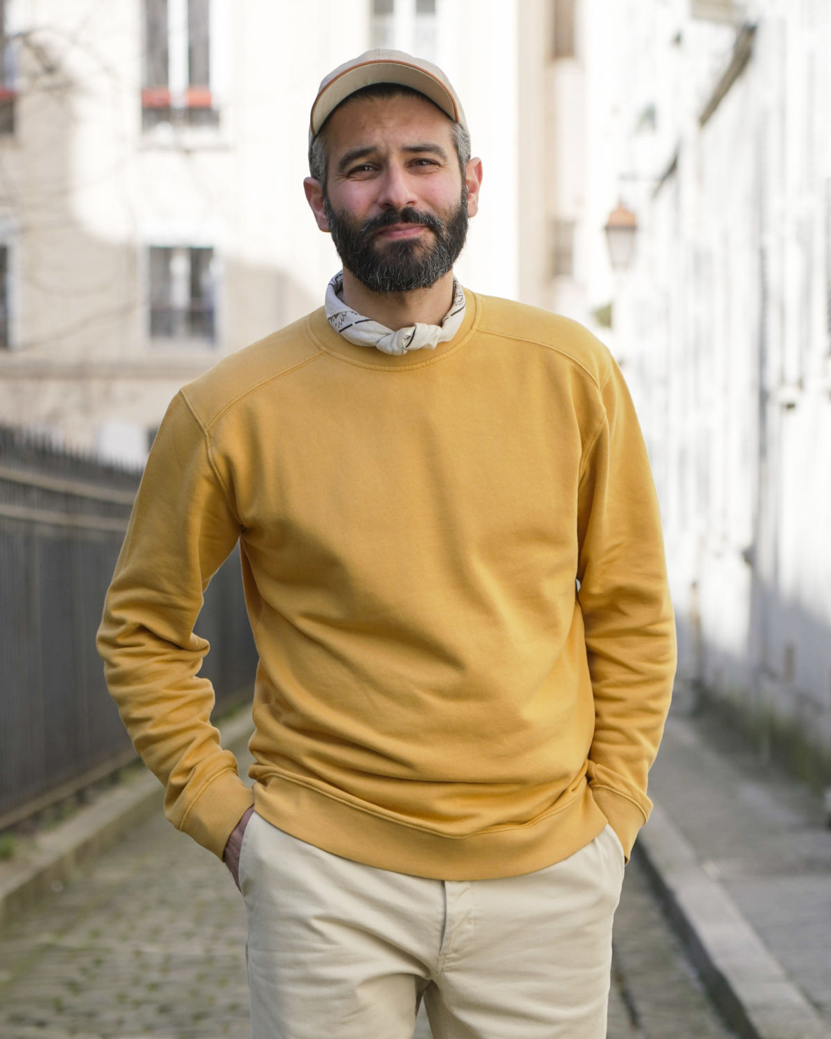 SWEAT JAUNE MIEL | CHRIS -