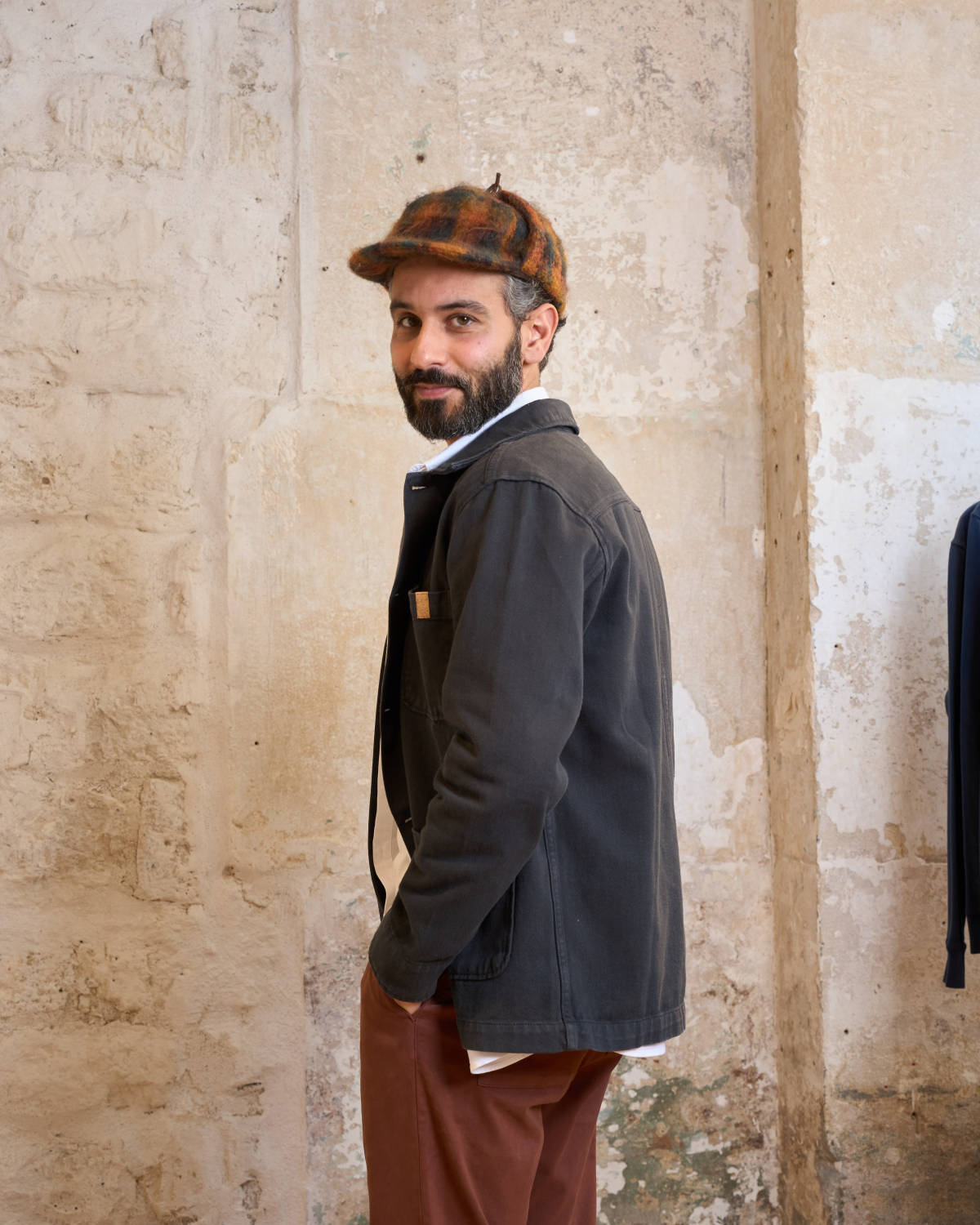 VESTE DE TRAVAIL EN TWILL - CARBONE