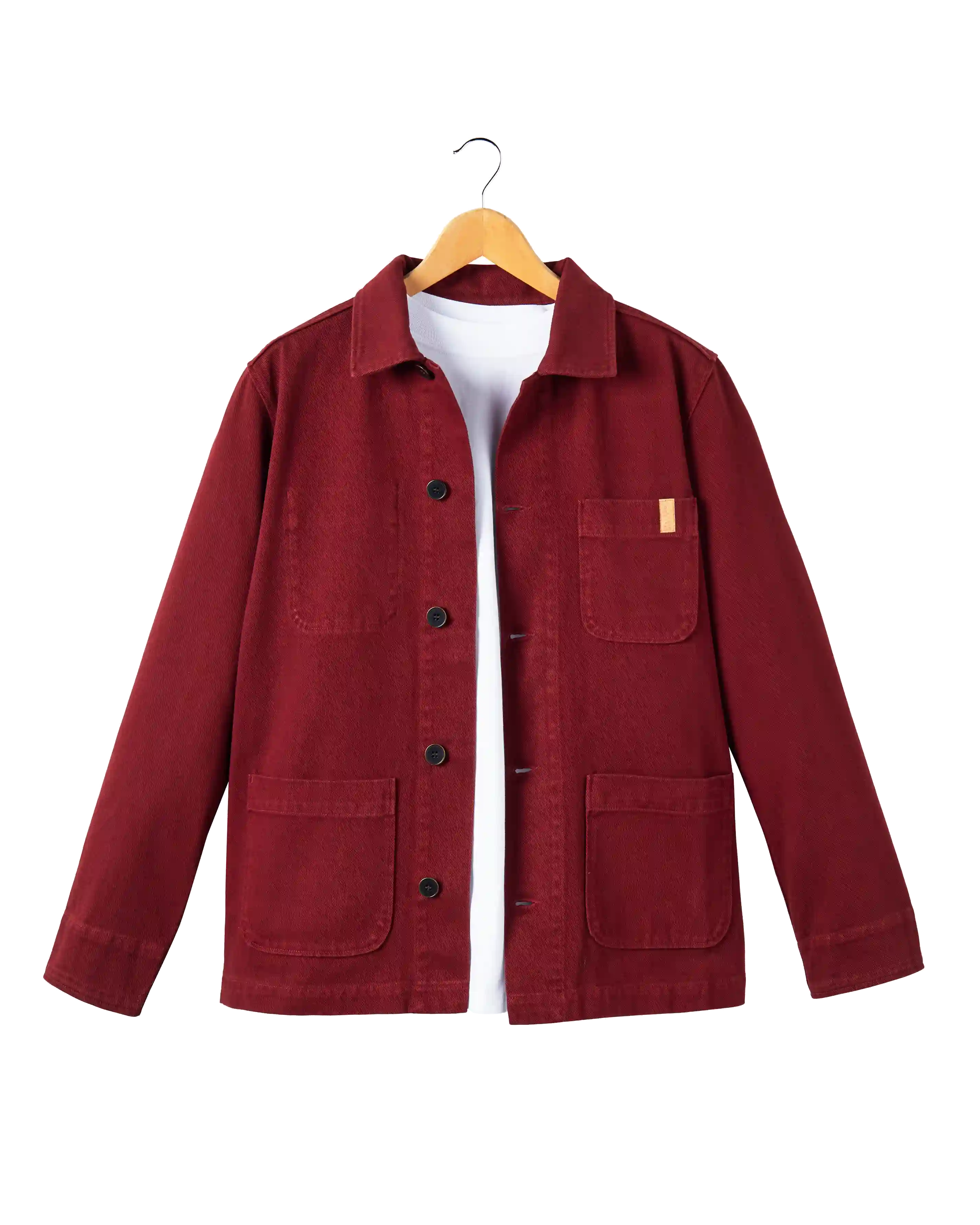 veste de travail rouge bordeaux