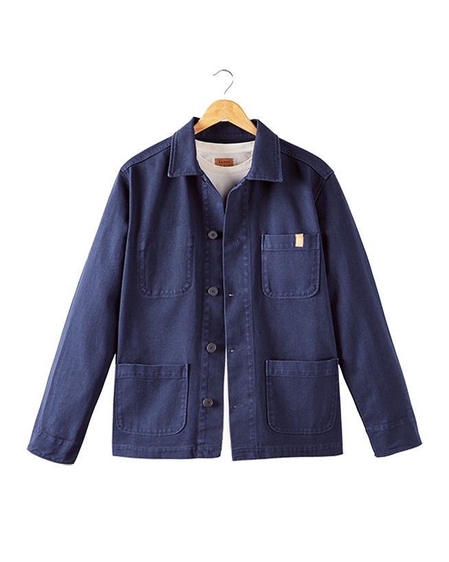 Veste de travail indigo
