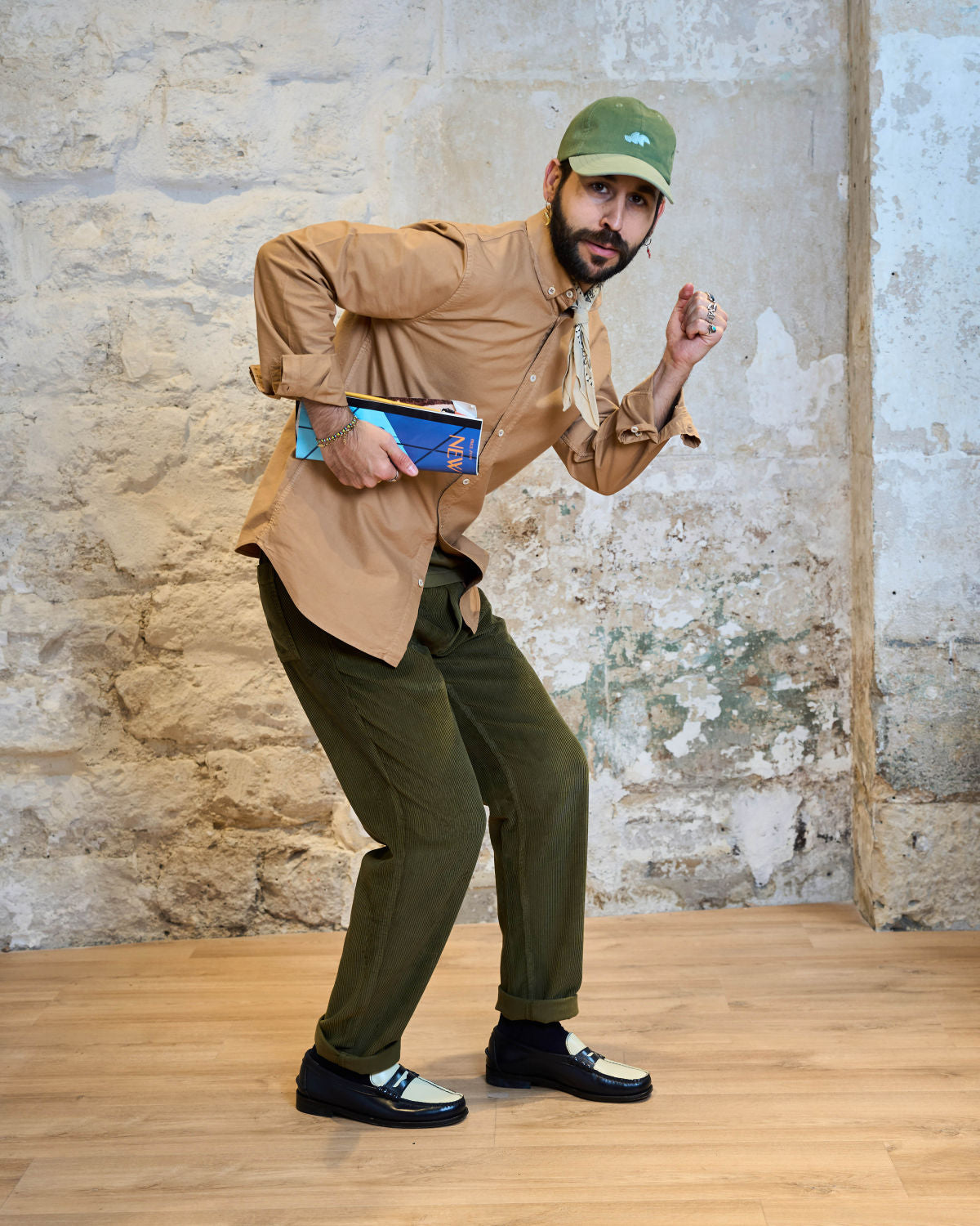 PANTALON VELOURS VERT OLIVE | CHILLER
