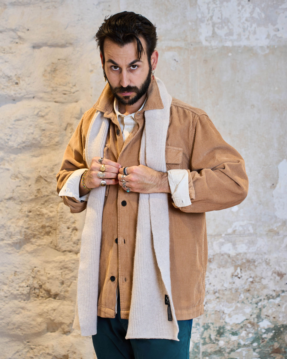 CHEMISE VELOURS CAMEL | EDWIN