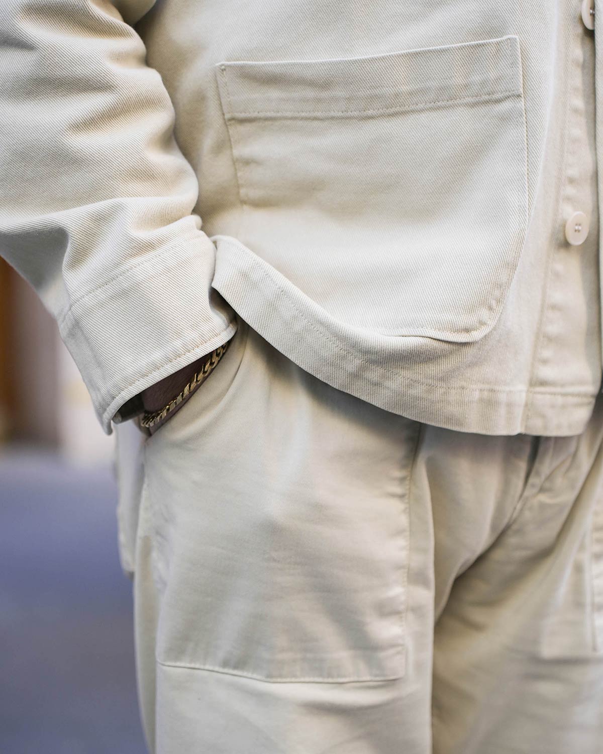 Focus poche veste de travail beige 