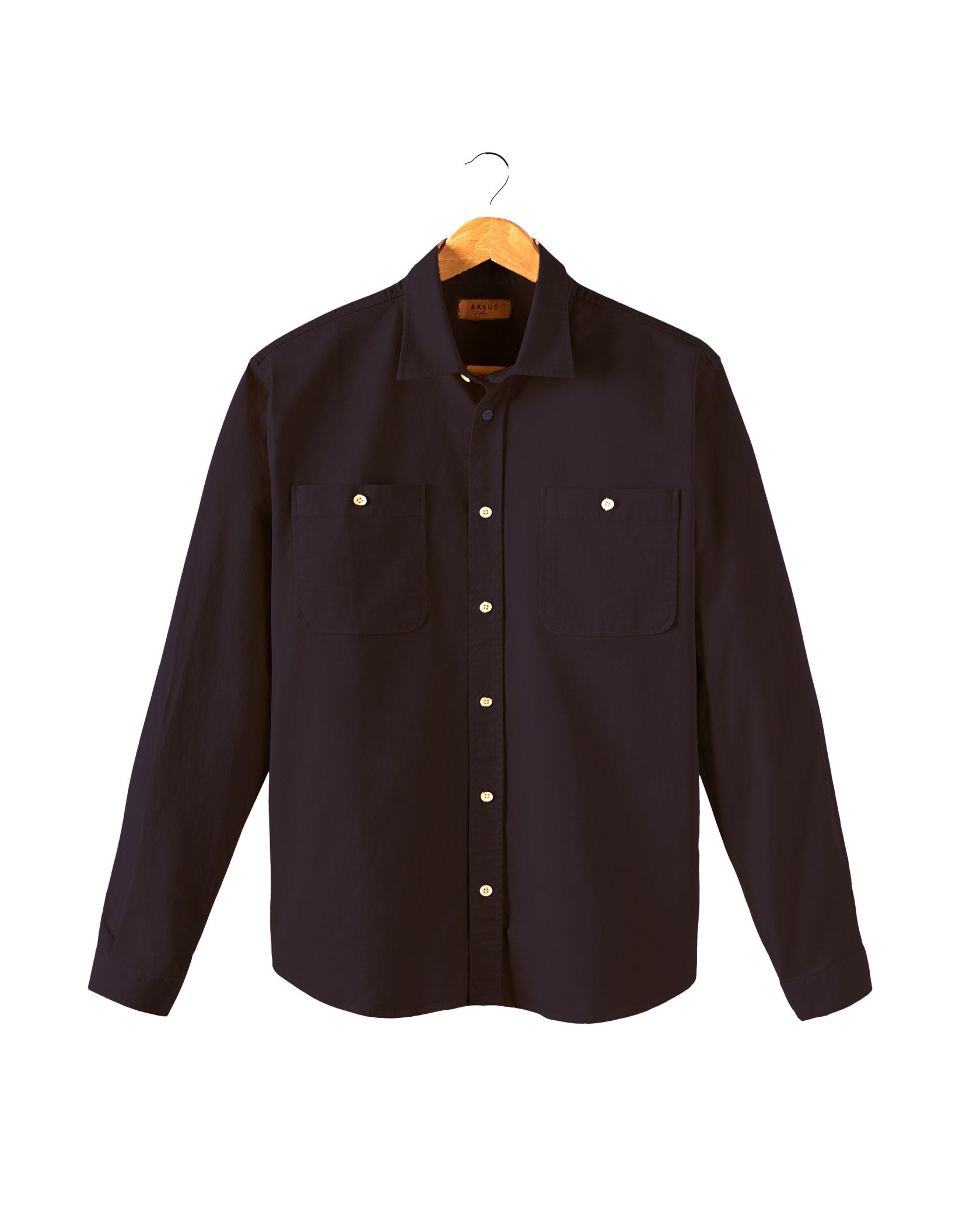 CHEMISE EN TWILL CARBONE | DYLAN -