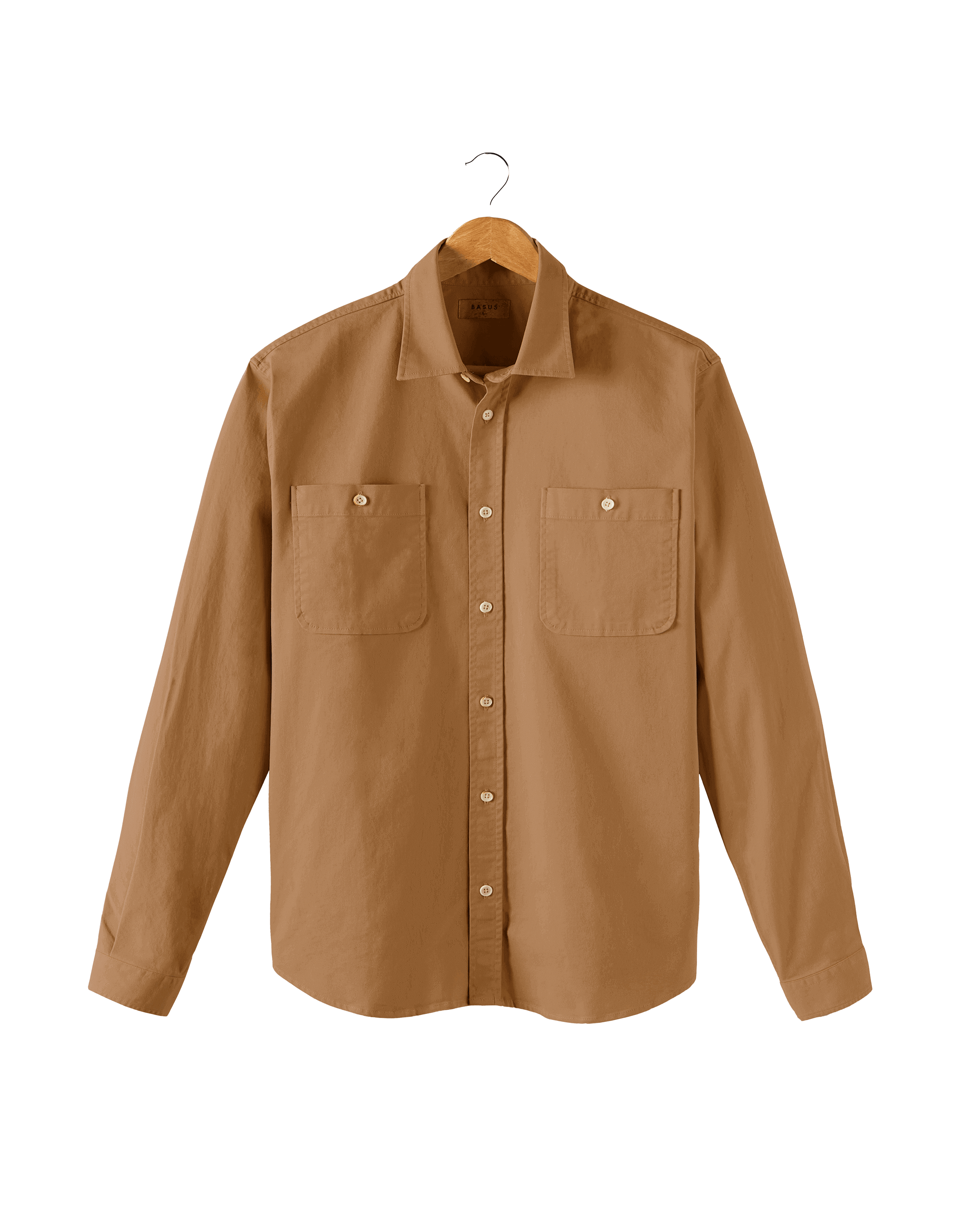 CHEMISE EN TWILL CAMEL | DYLAN -