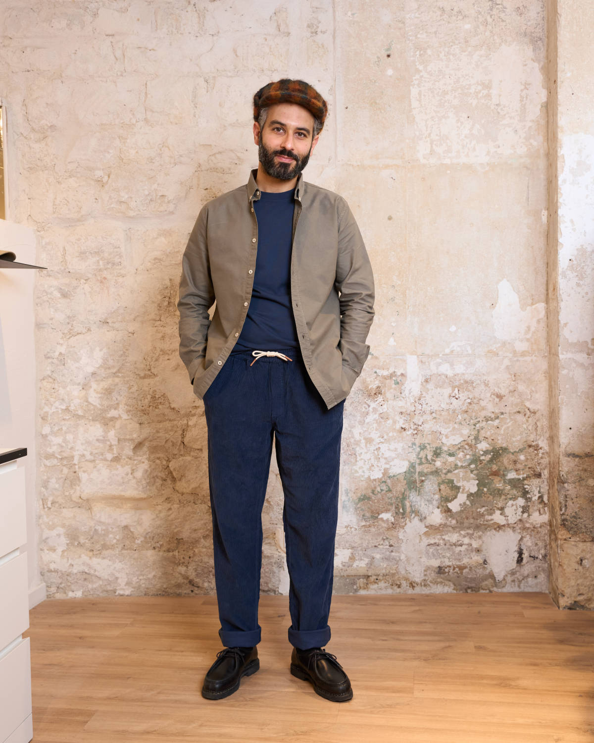 CHEMISE OXFORD VERT FUME | JAMES -