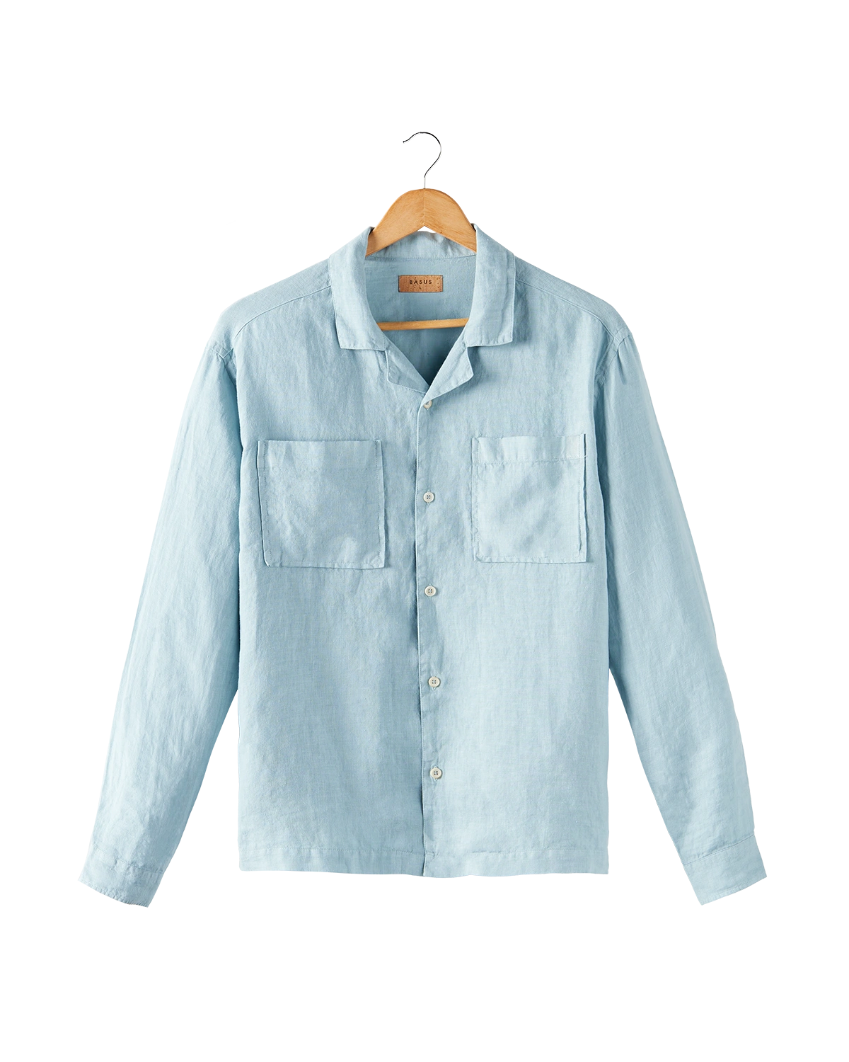 chemise en lin bleu ciel - packshot