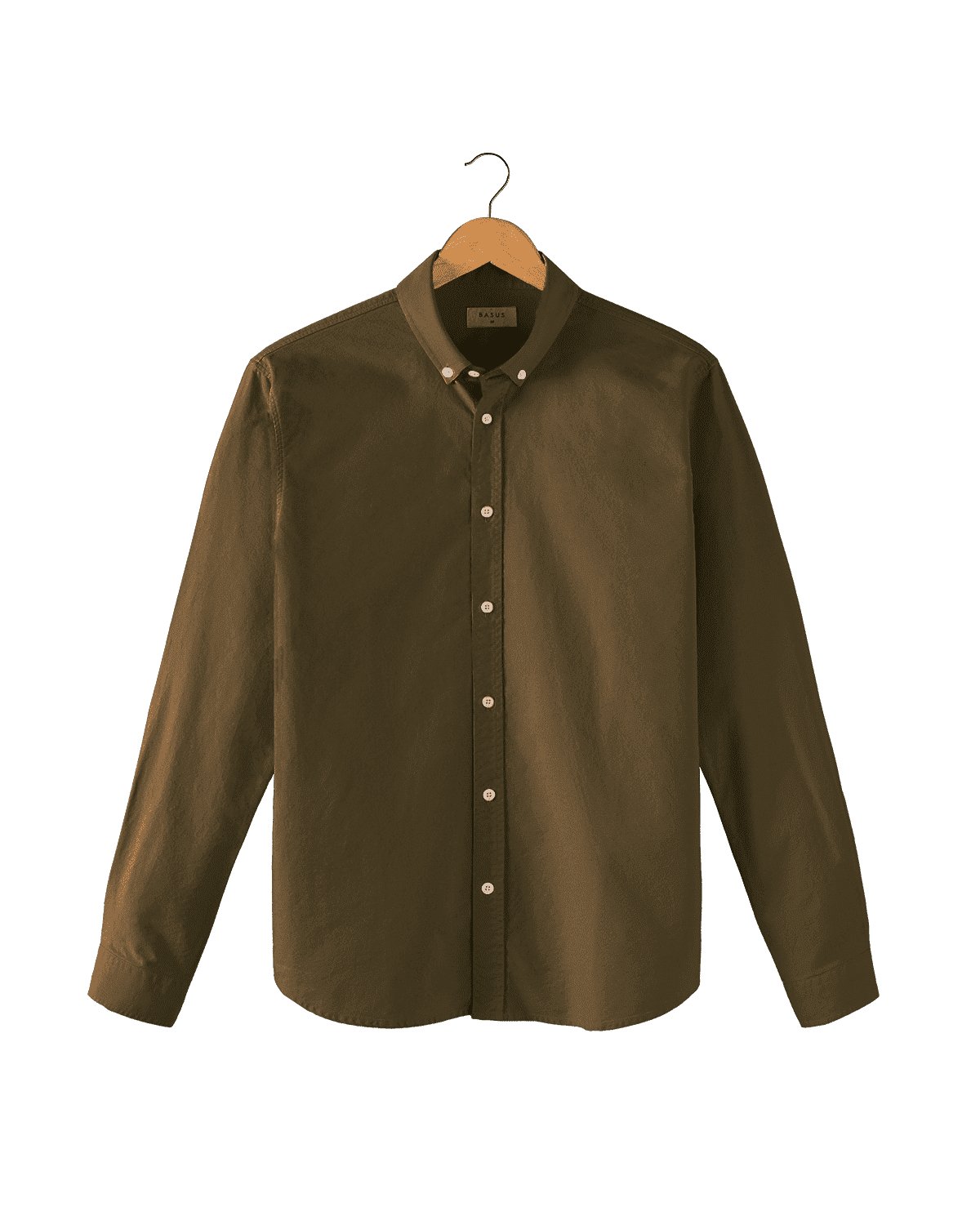  - CHEMISE JAMES OXFORD VERT ARMY - Basus