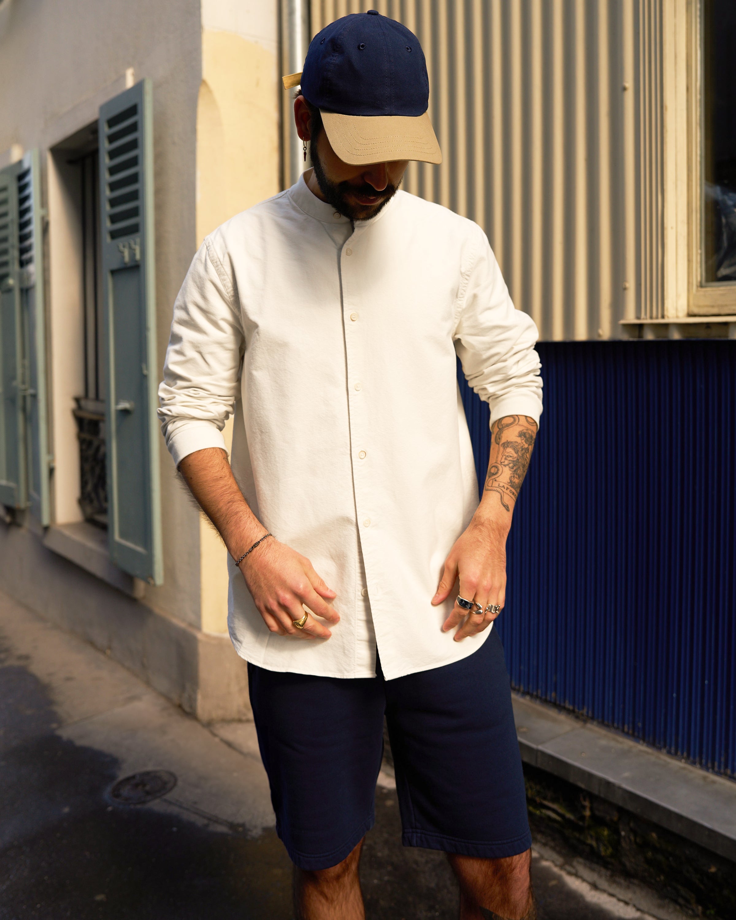 CHEMISE COL OFFICIER BLANCHE | JAY