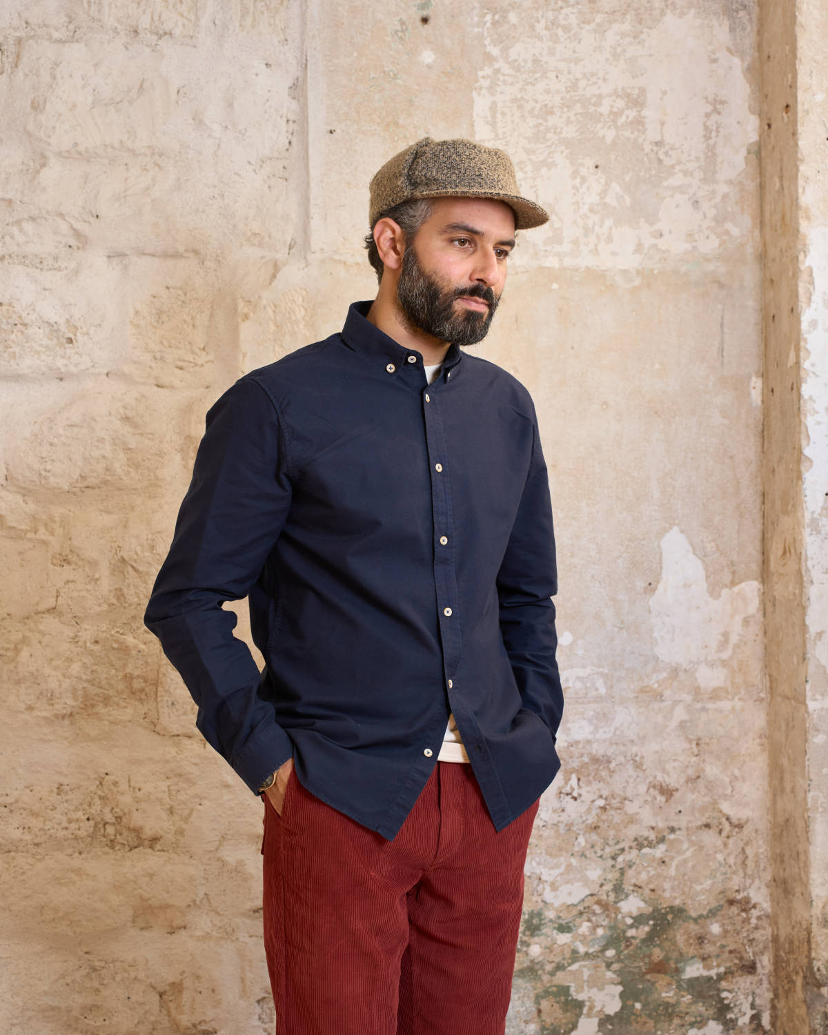 CHEMISE OXFORD BLEU MARINE | JAMES -