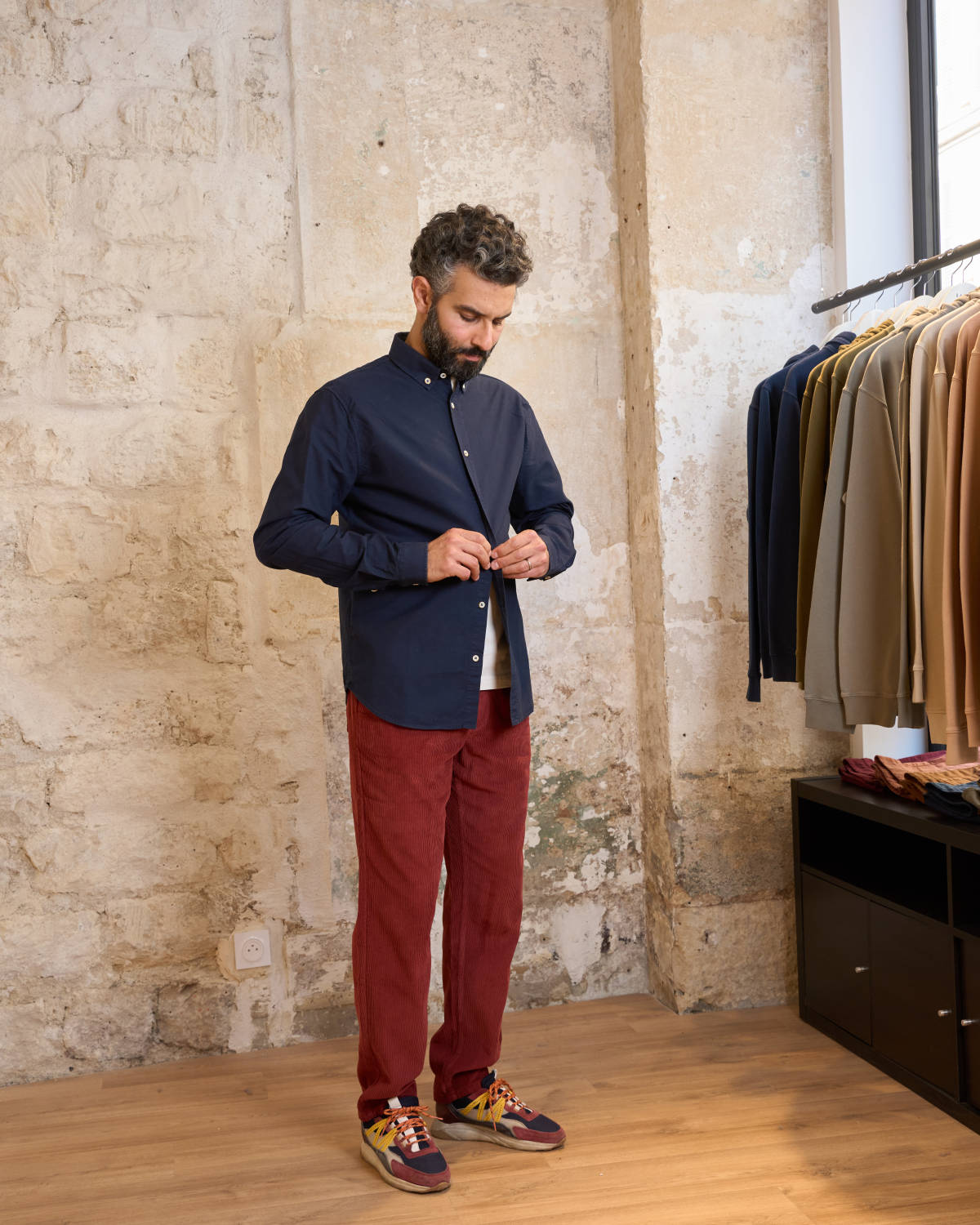 CHEMISE OXFORD BLEU MARINE | JAMES -
