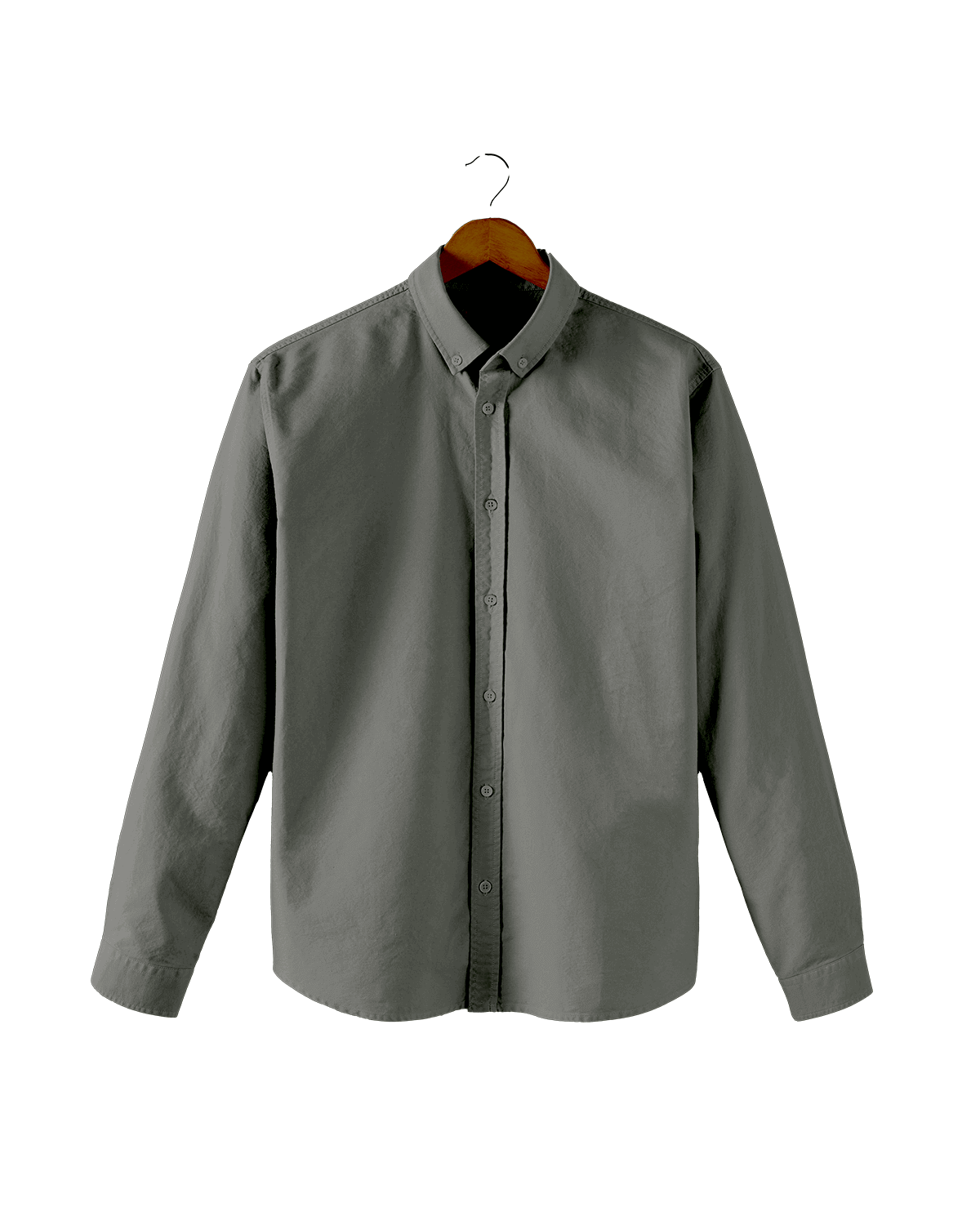 CHEMISE OXFORD VERT FUME | JAMES -