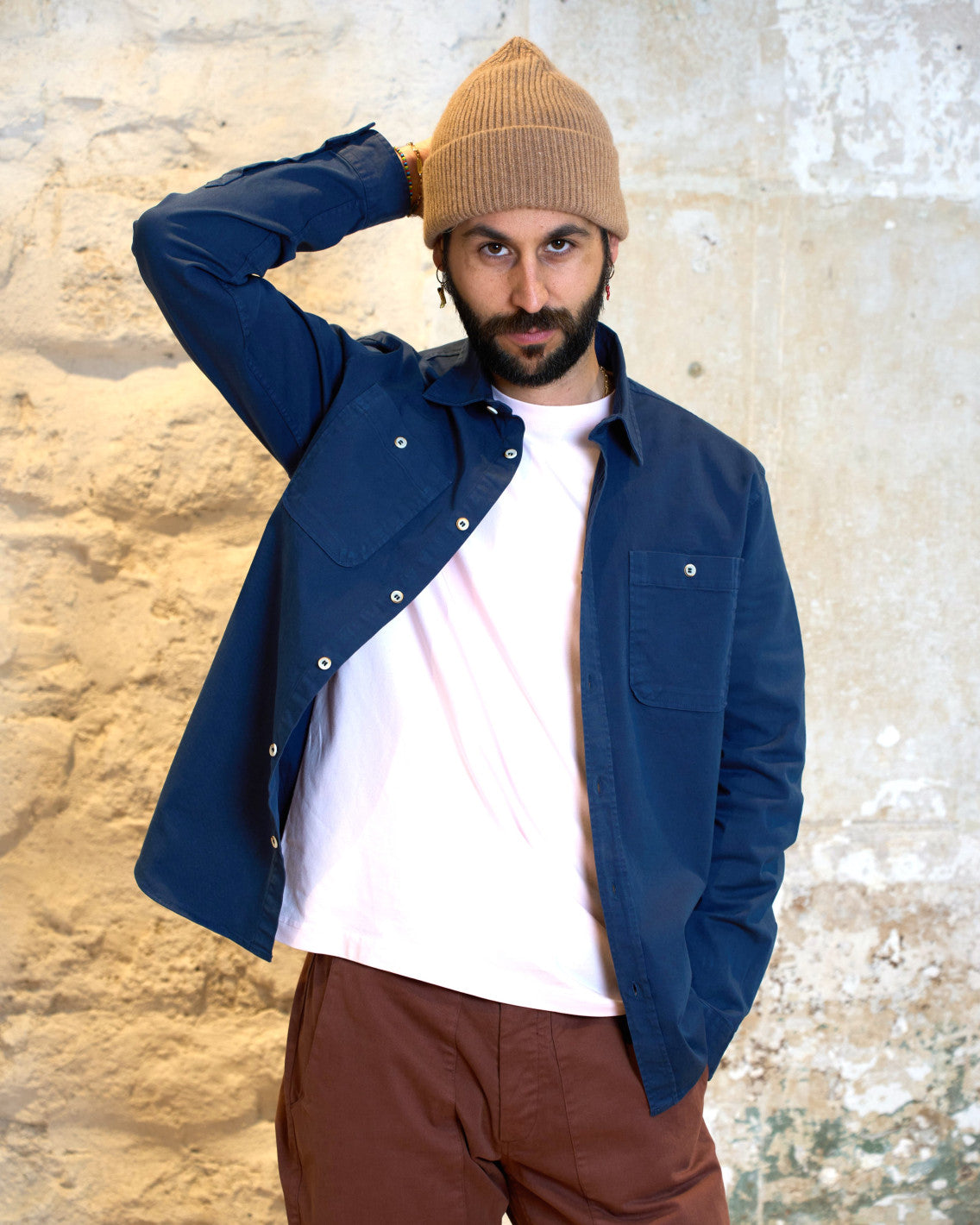 CHEMISE TWILL MARINE | DYLAN -