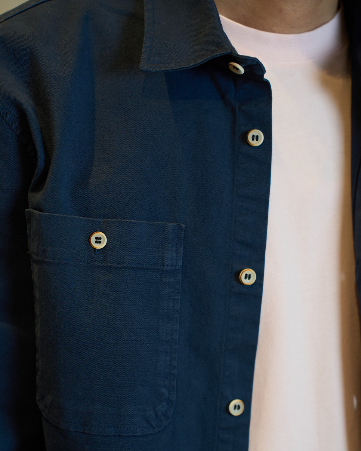 CHEMISE TWILL MARINE | DYLAN -
