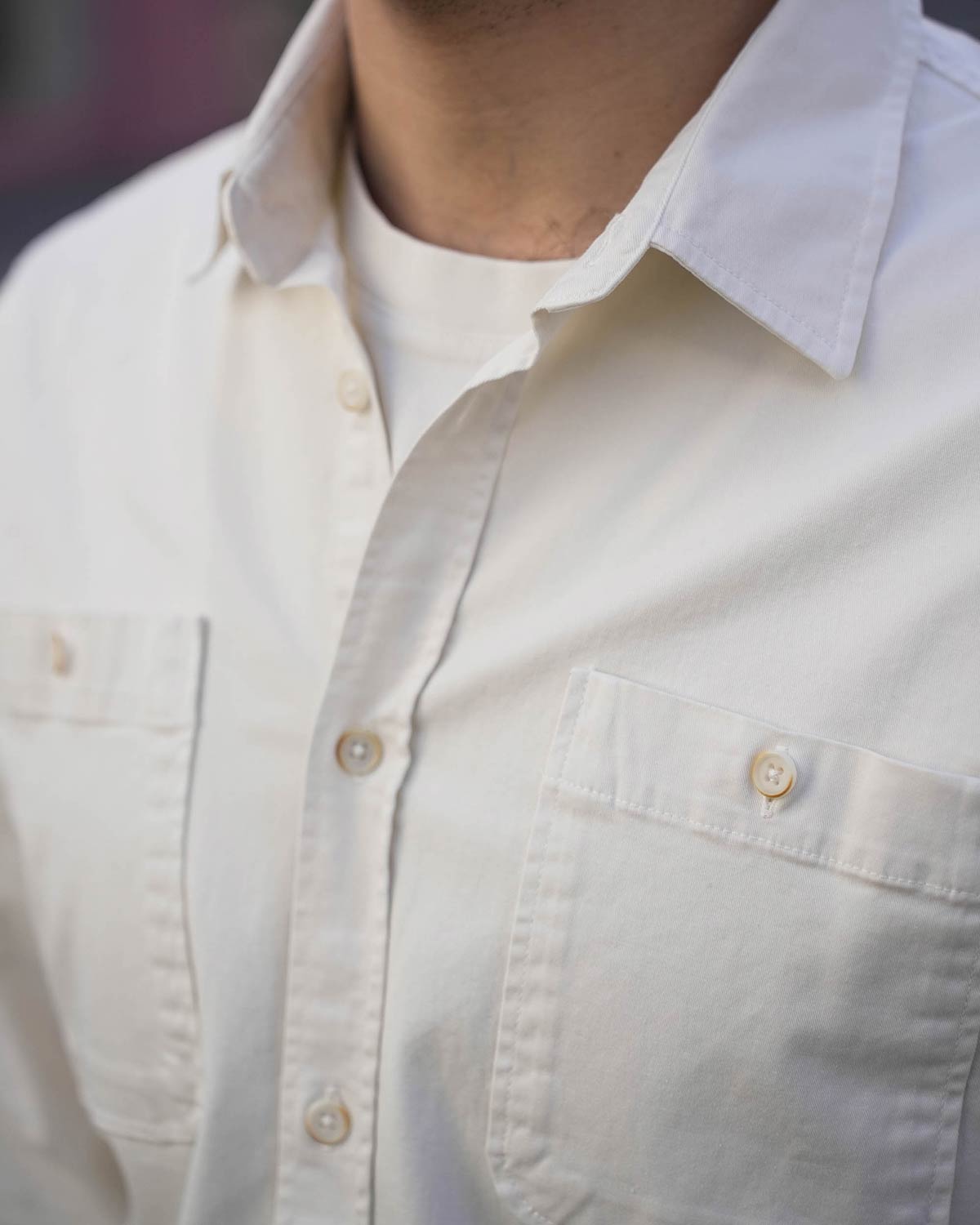 CHEMISE TWILL BLANCHE | DYLAN -