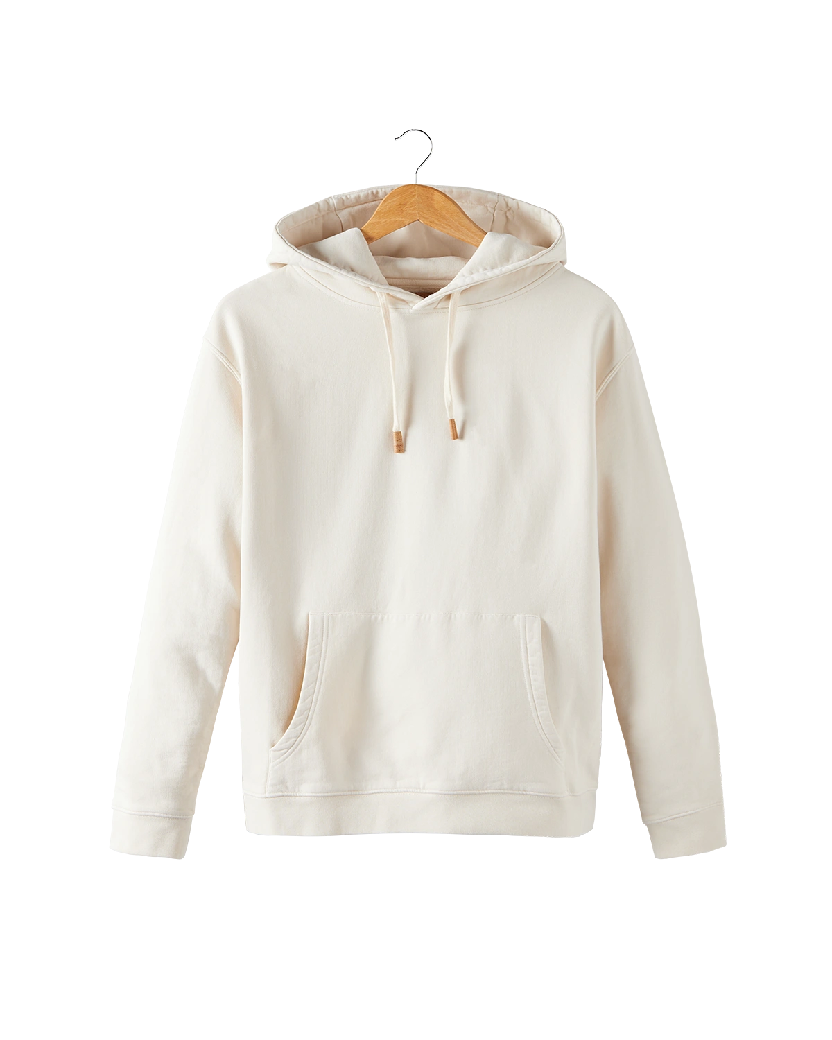 hoodie blanc en coton bio - packshot